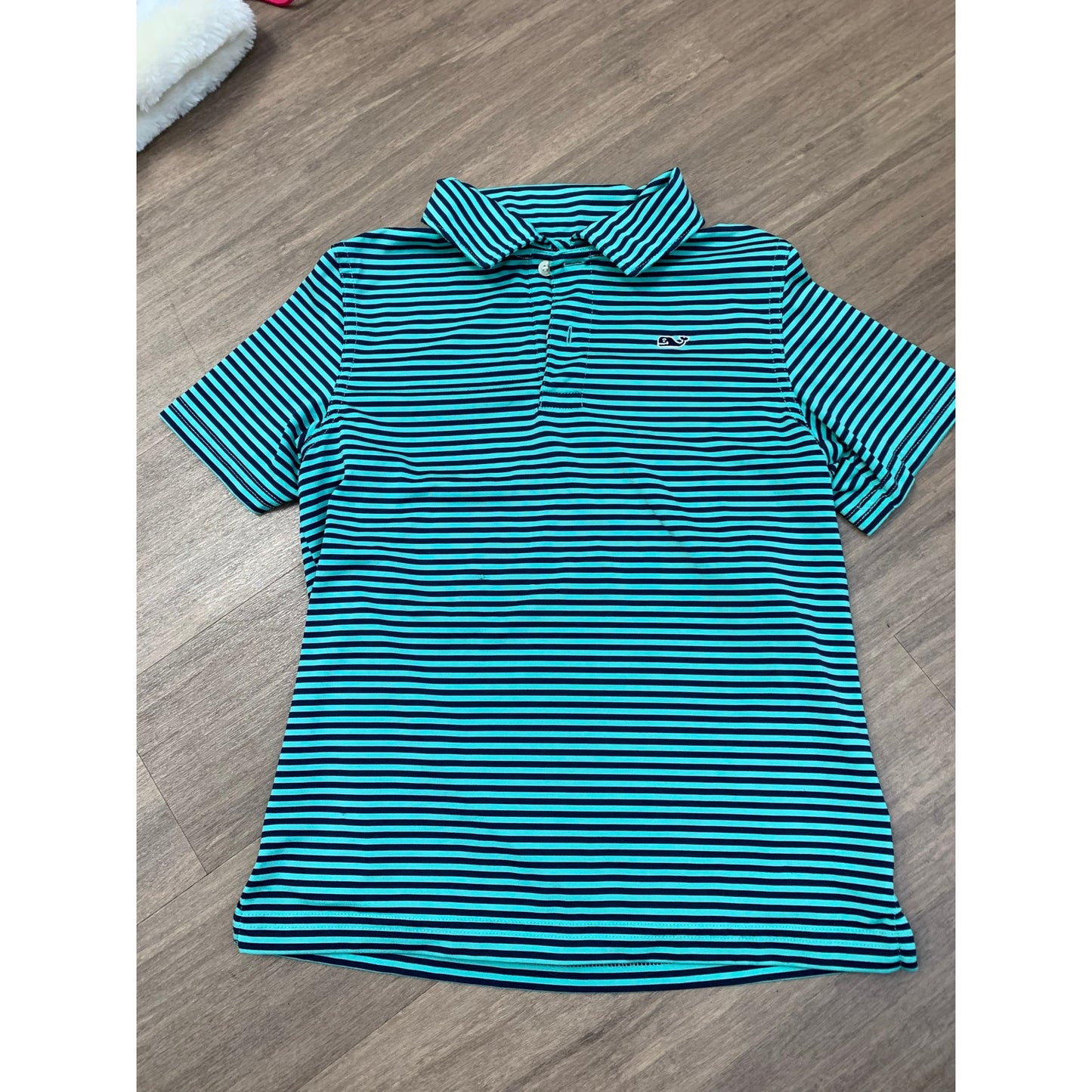 Boy's Bundle of 5 Vineyard Vines/Johnnie O Cotton Striped Golf Shirts Sz 5 and 6