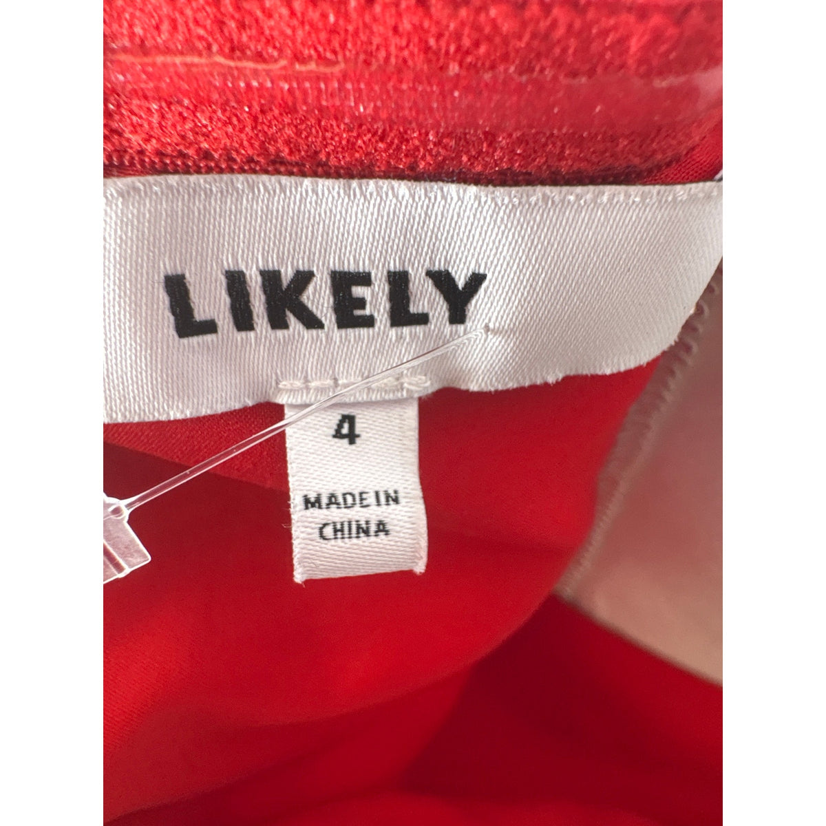 Likely Red Halter Cocktail Dress Sz 4