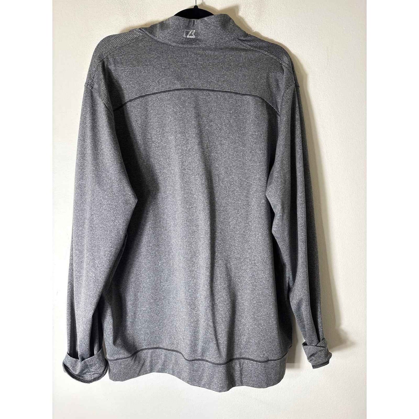 Mens Cutter & Buck Gray Long sleeve Quarter Zip Pullover Sz XL