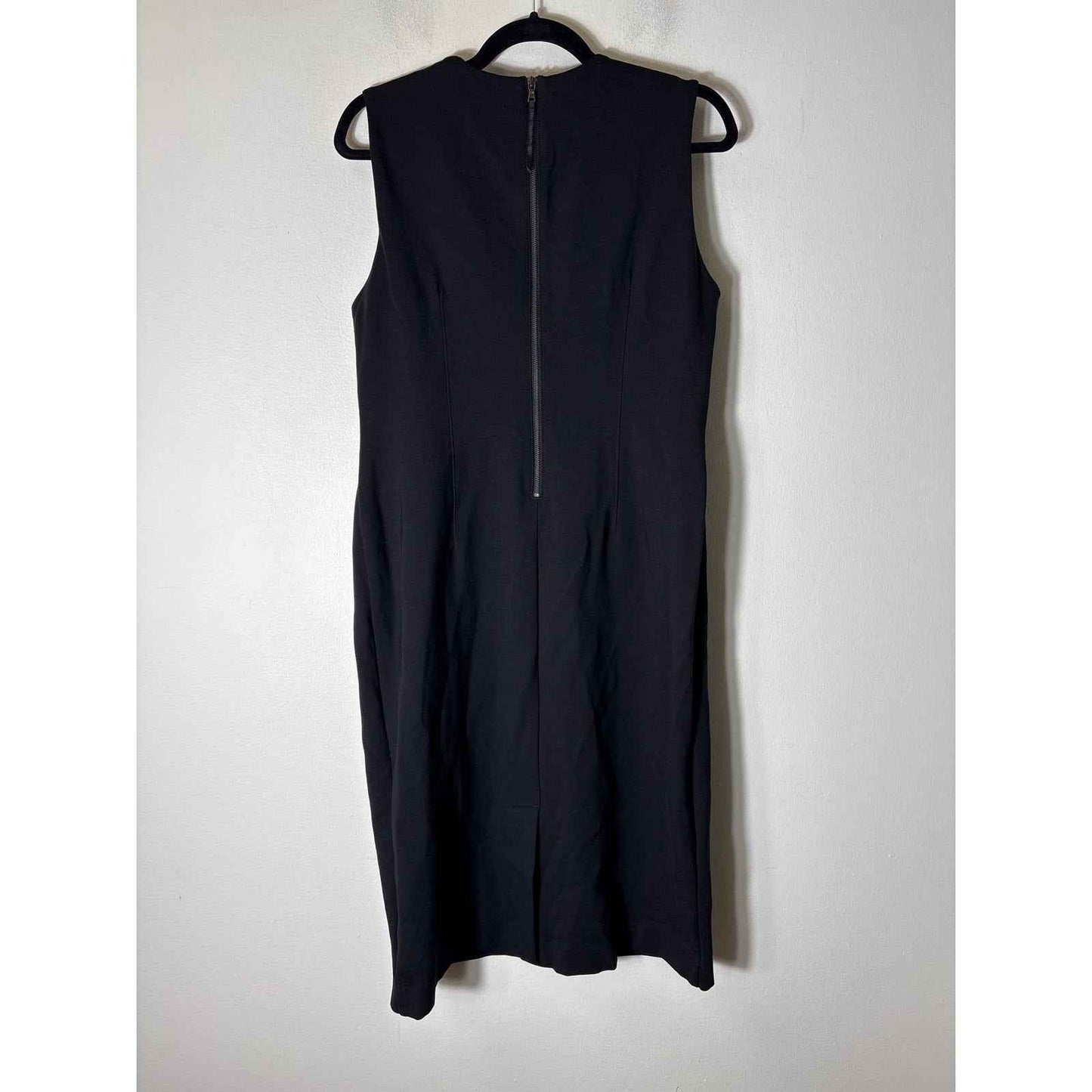 Spanx Black Sleeveless V Neck Maxi Collum Dress Sz L