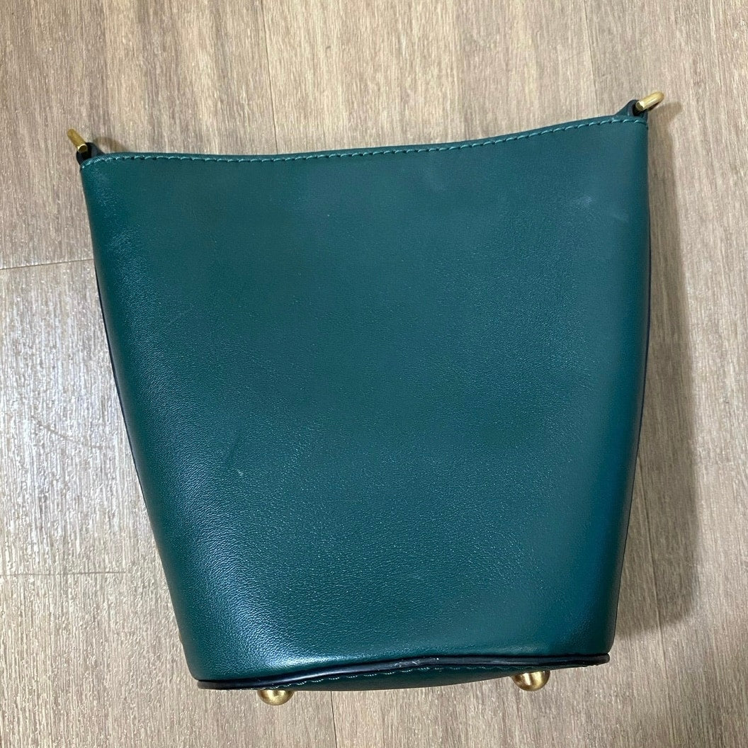Flynn Dark Green Studded Handbag