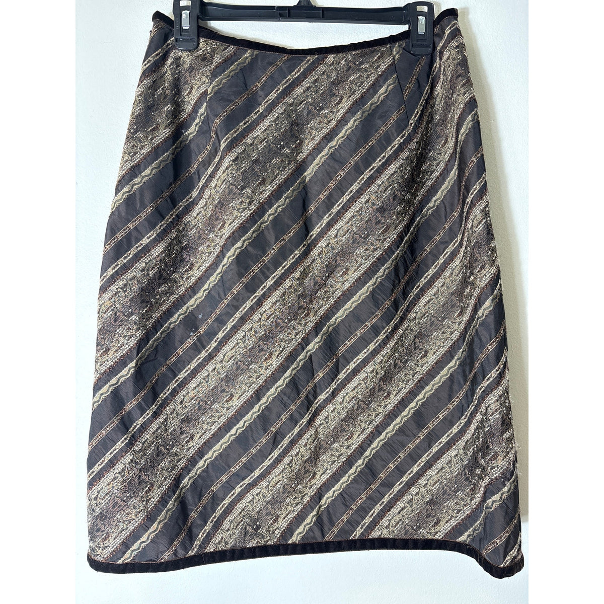 J. Jill brown pencil skirt Sz 10
