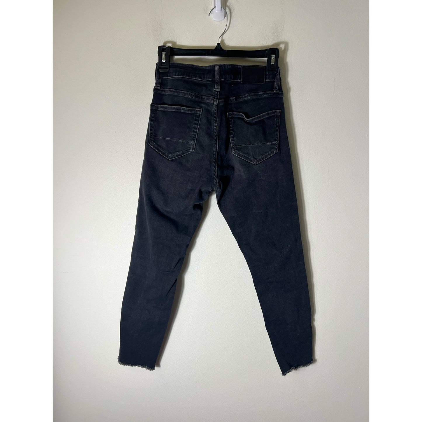 Stonefield Conrad Ankle High Rise Black Denim Sz 27x25