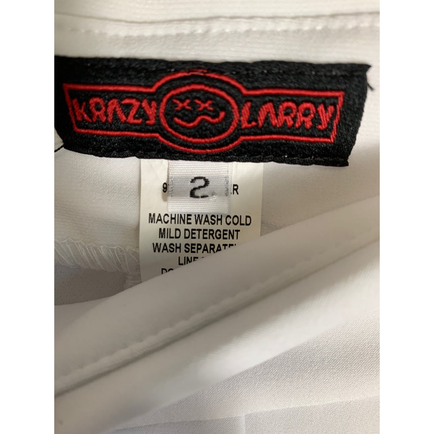 Krazy Larry White Nice Leggings Pants Sz 2