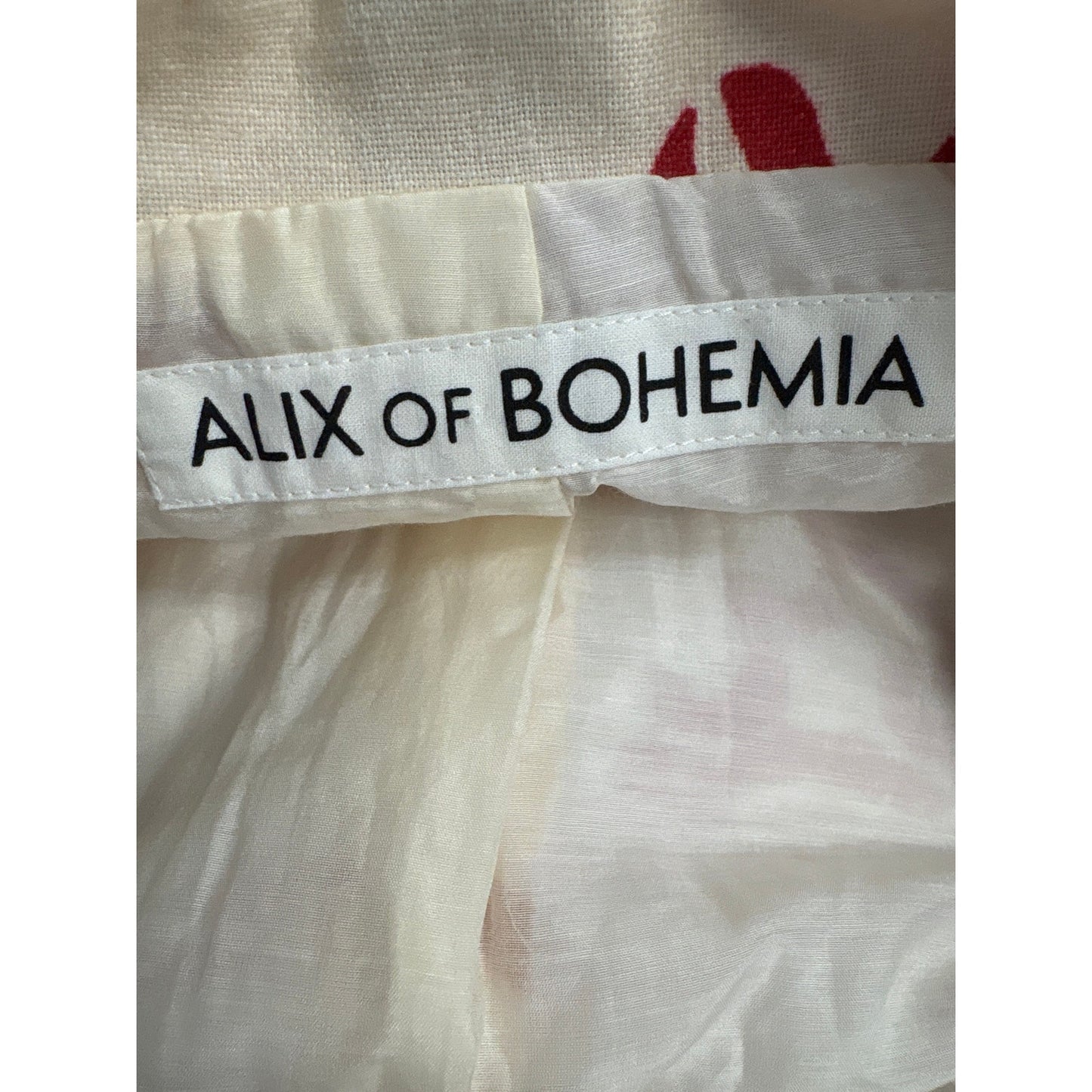 Alix of Bohemia Rust and Cream Cotton Blazer Sz M