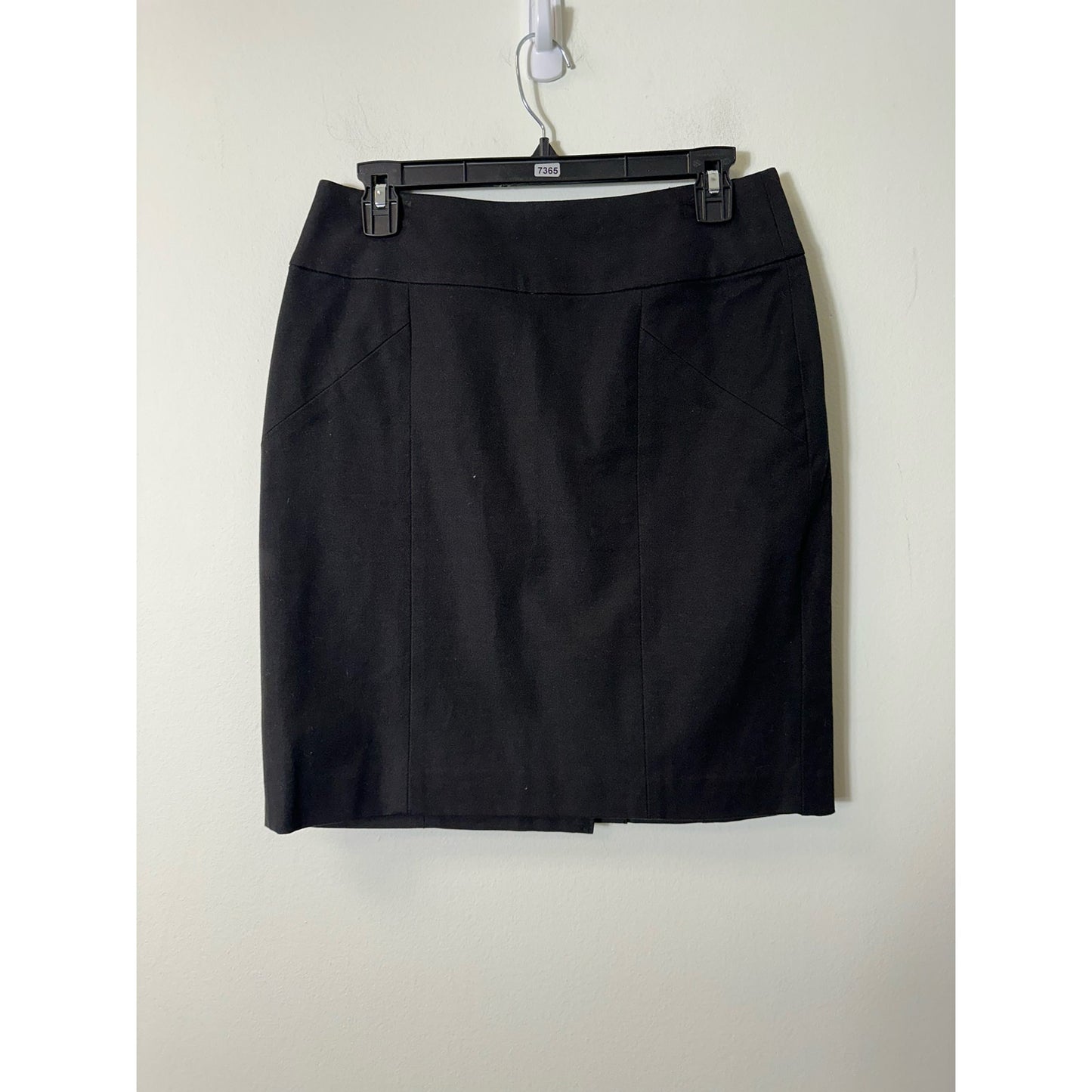 Banana Republic Black Cotton Blend Pencil Skirt Sz 4