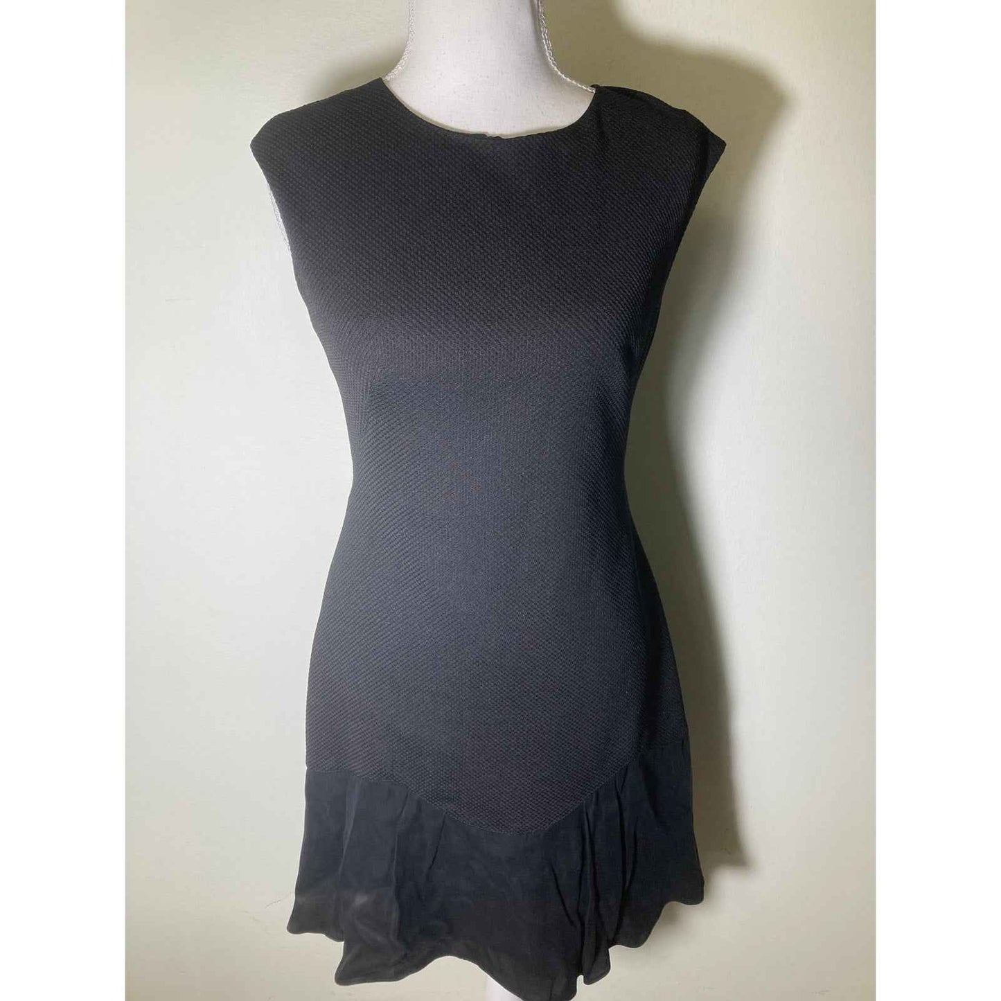 NWT Rebecca Taylor "Stacey Dress" Black Sleeveless Sheath Cocktail Dress Sz 2