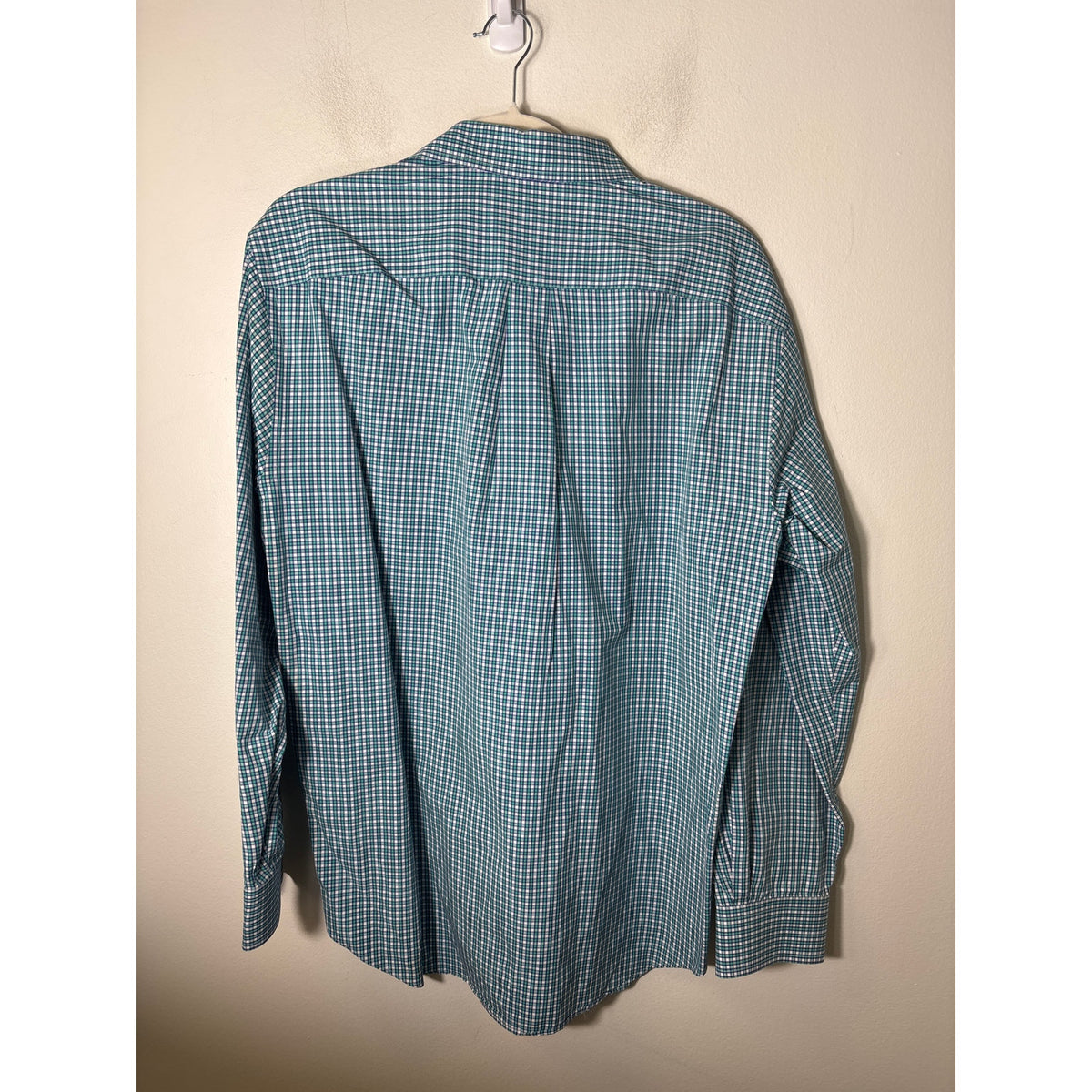 Men's Vineyard Vines Bright Green Plaid Long Sleeve Button Down Sz M