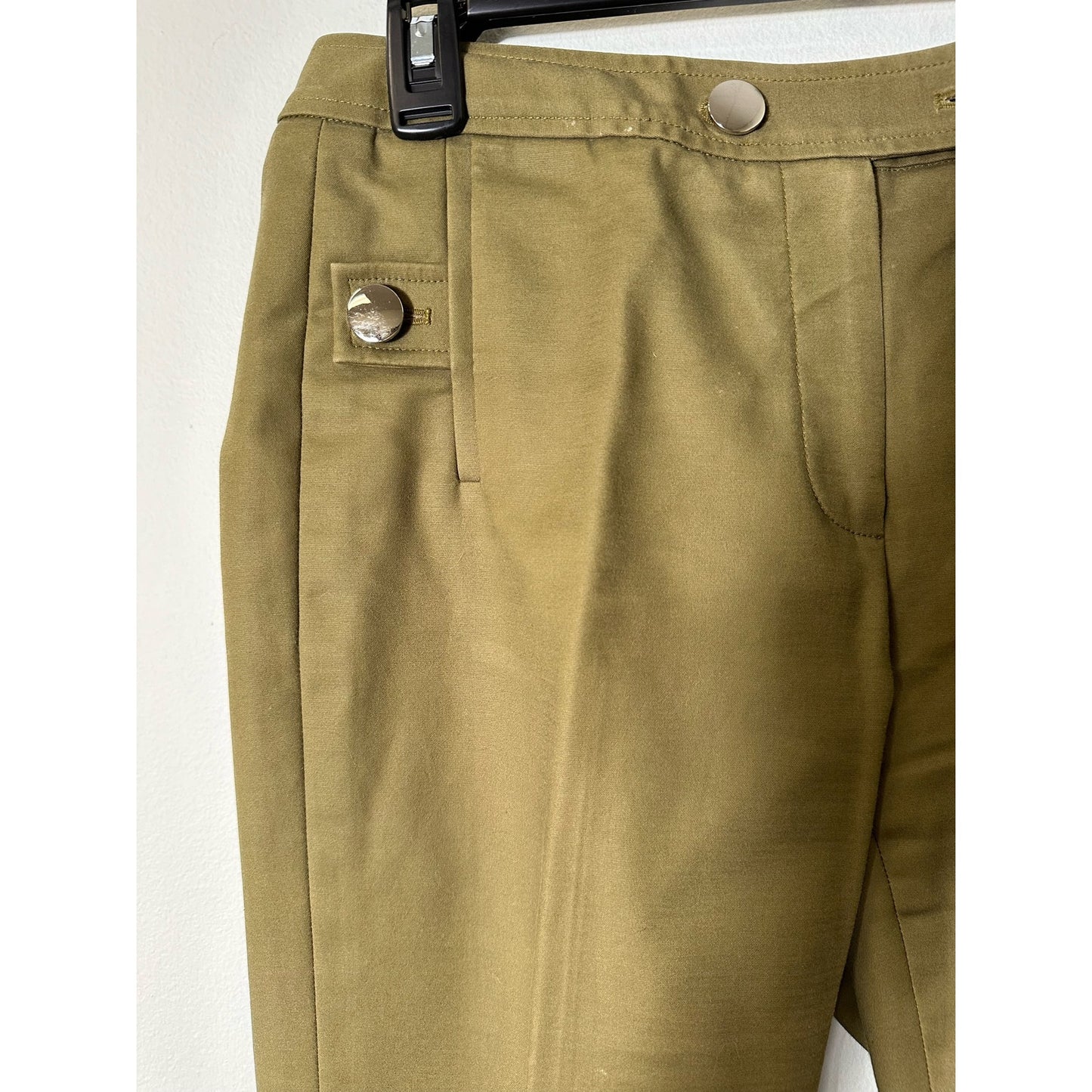 Etcetera Olive Green Flare Leg Pants Sz 4