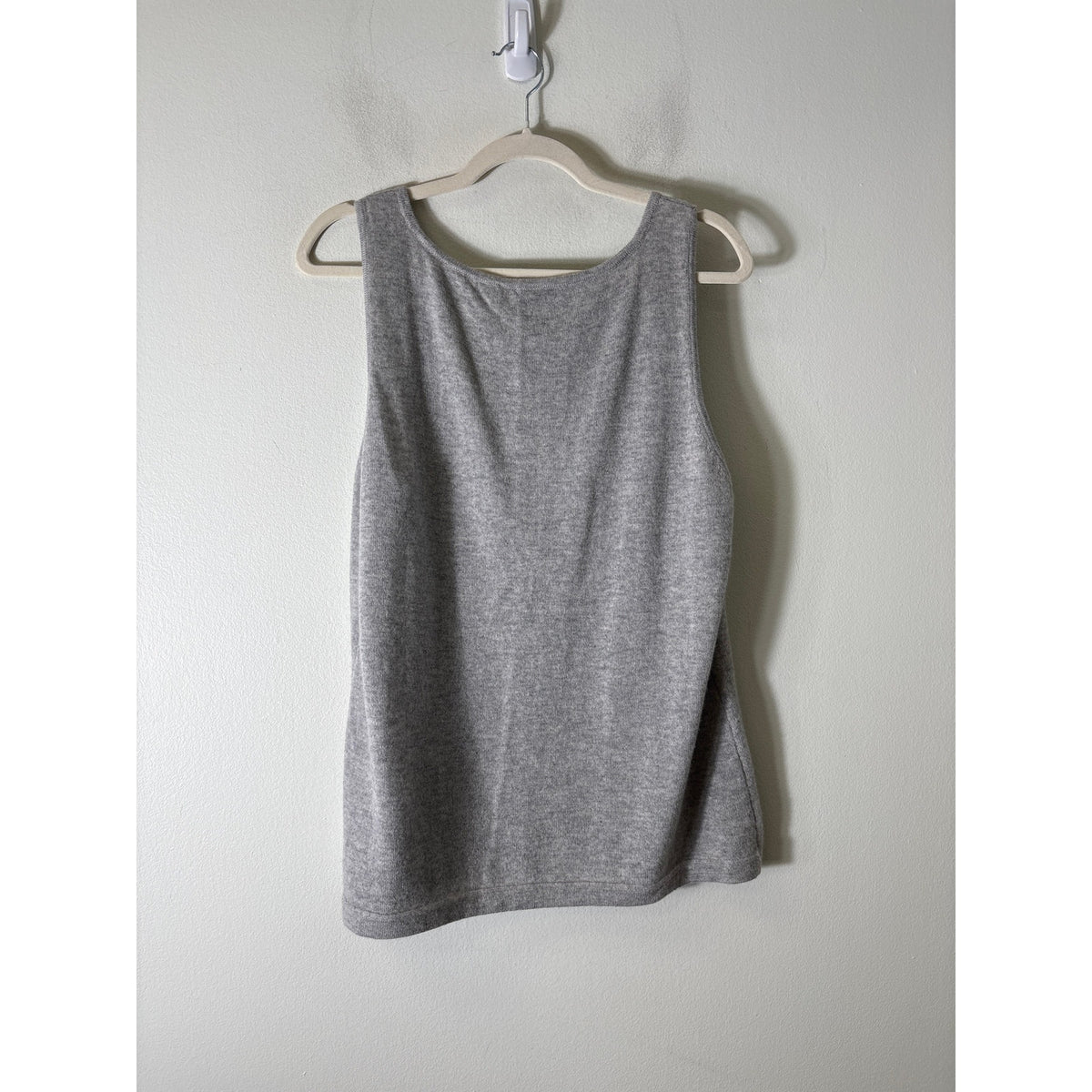 Magaschoni NY Light Gray Cashmere Top Sz XL