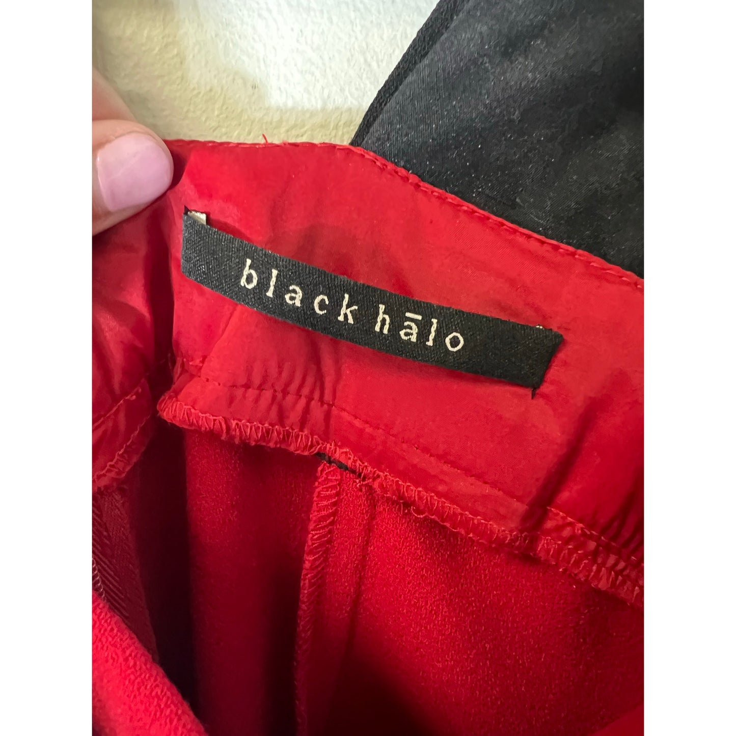 Black Halo Red Sleeveless Mini Dress Sz XS