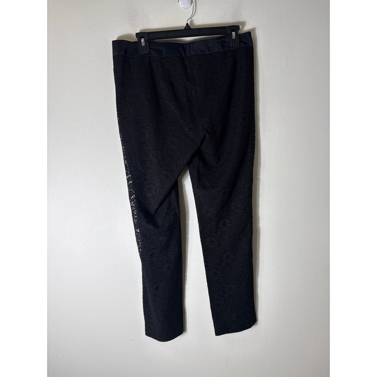 W By Worth Black Lace Pants Sz 6