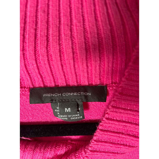French Connection Bright Pink Sweater Sz M