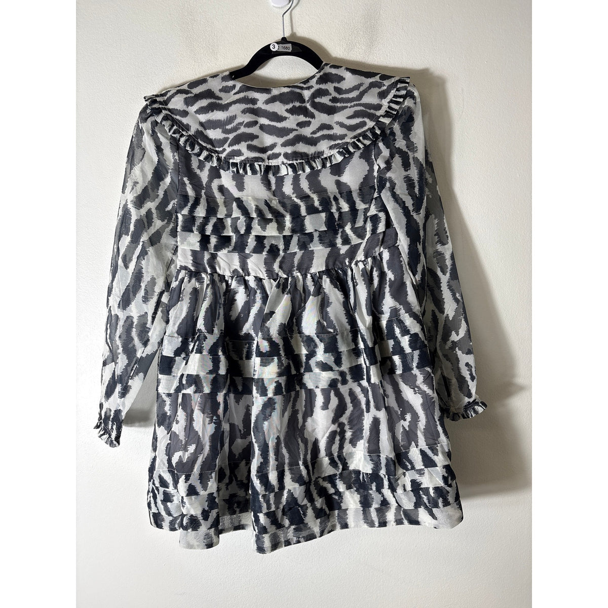 Maeve Black and White Zebra Babydoll Dress Sz XXSP