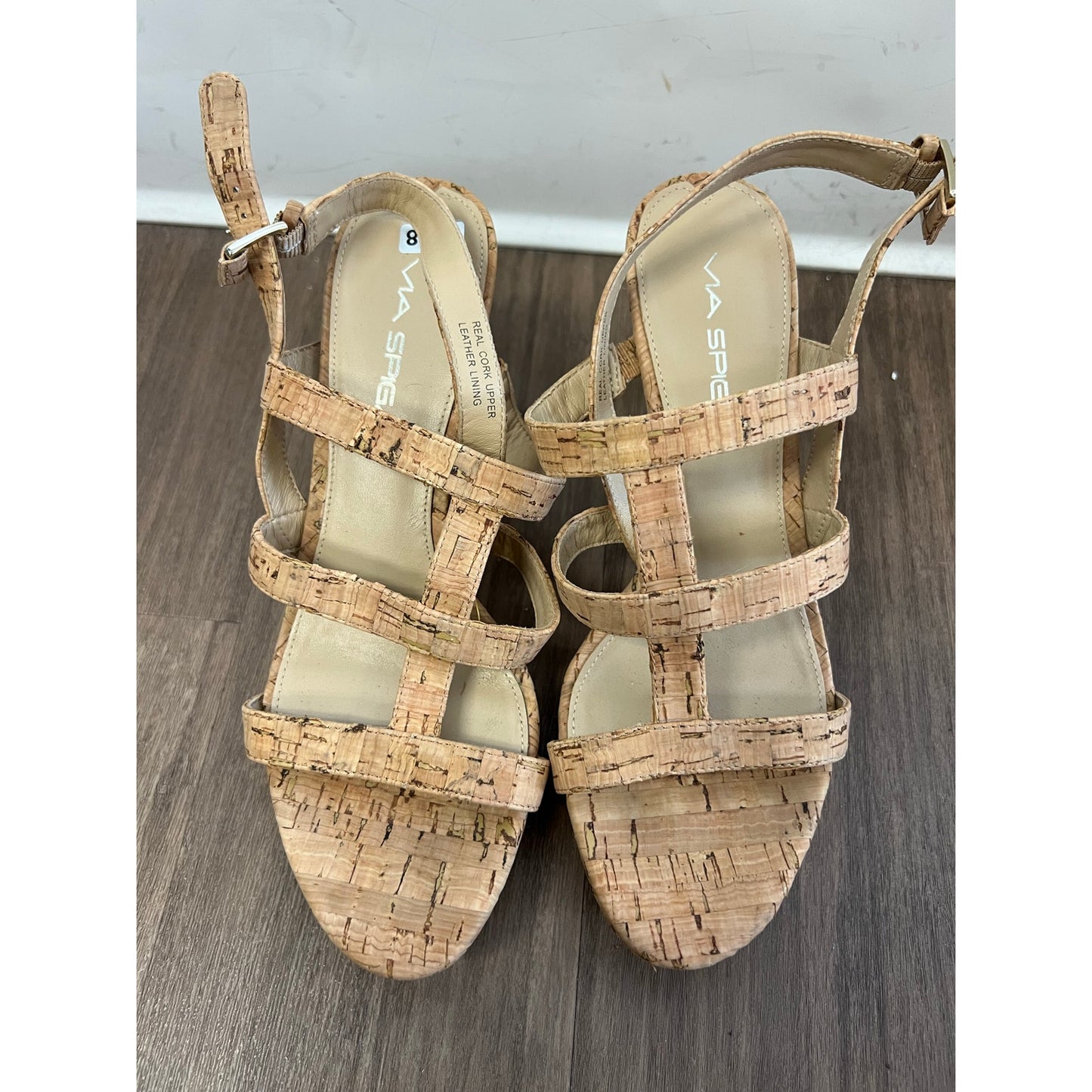 Via Spiga Cork Heels Sz 6