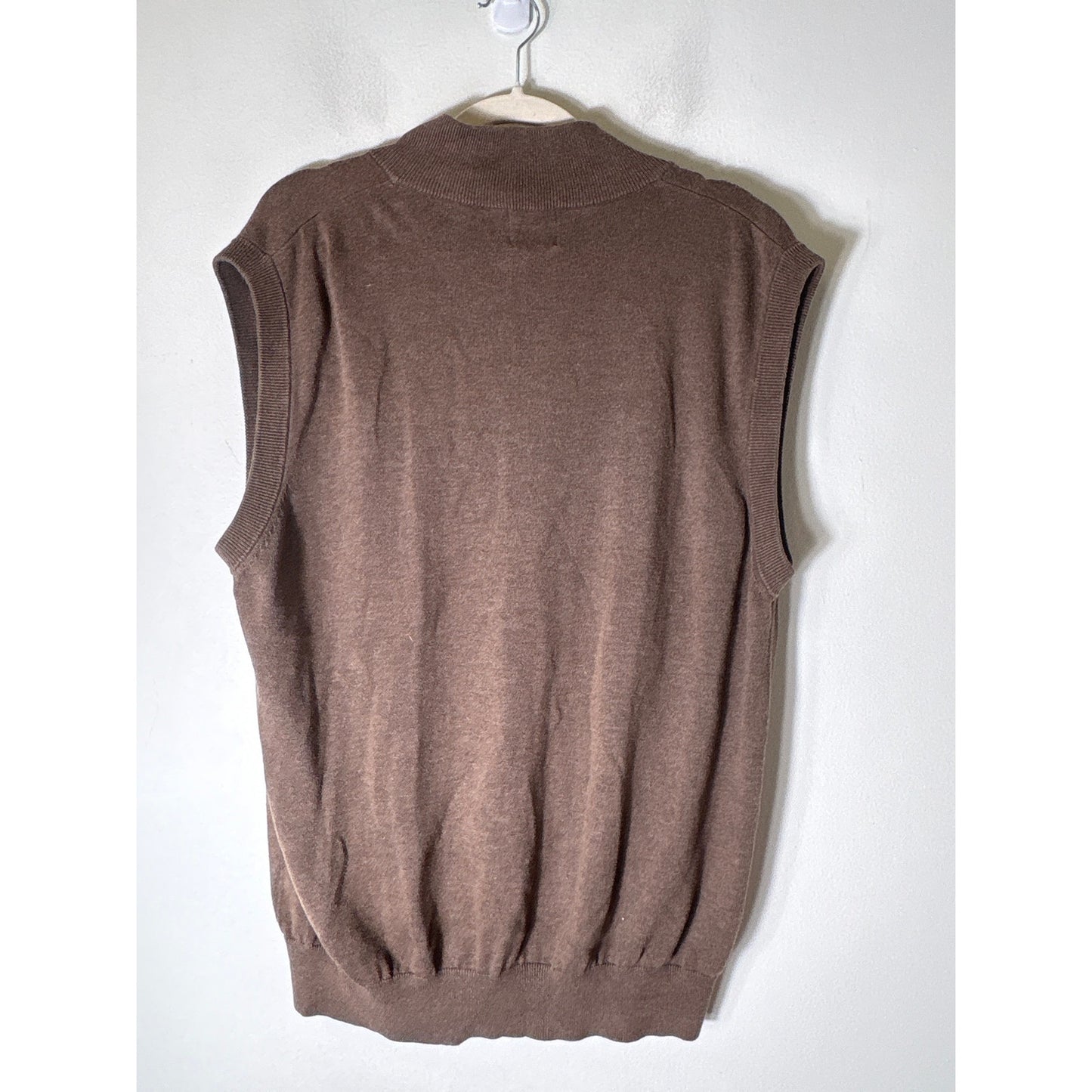 F/X Fushion Brown Sleeveless Alabama Sweater Sz L