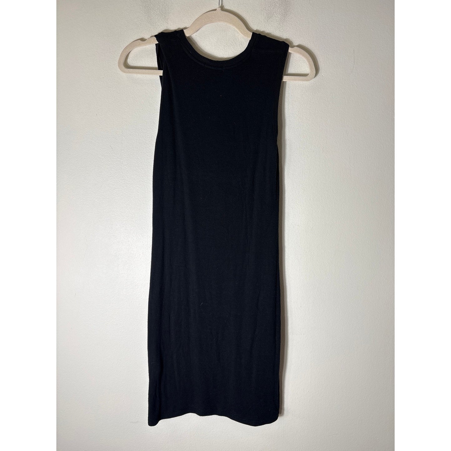 ATM Black Sleeveless Knit Knee Length Sweater Dress Sz S