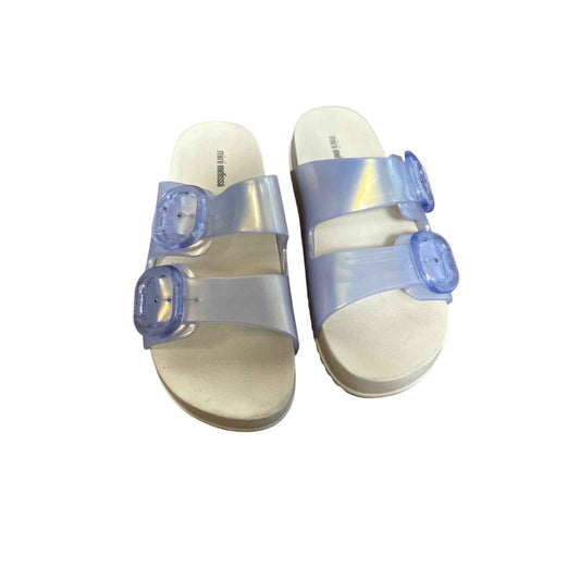 Mini Melissa Girls Iredescent Jelly Sandals Sz 4