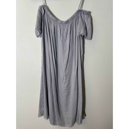 Cloth & Stone Gray Off the Shoulder Mini Dress Sz XS