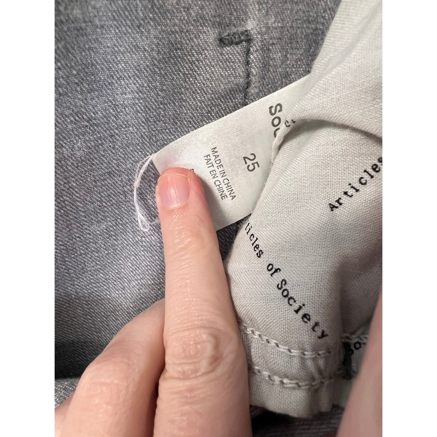 Articles of Society Gray Boot Cut Jeans Sz 25