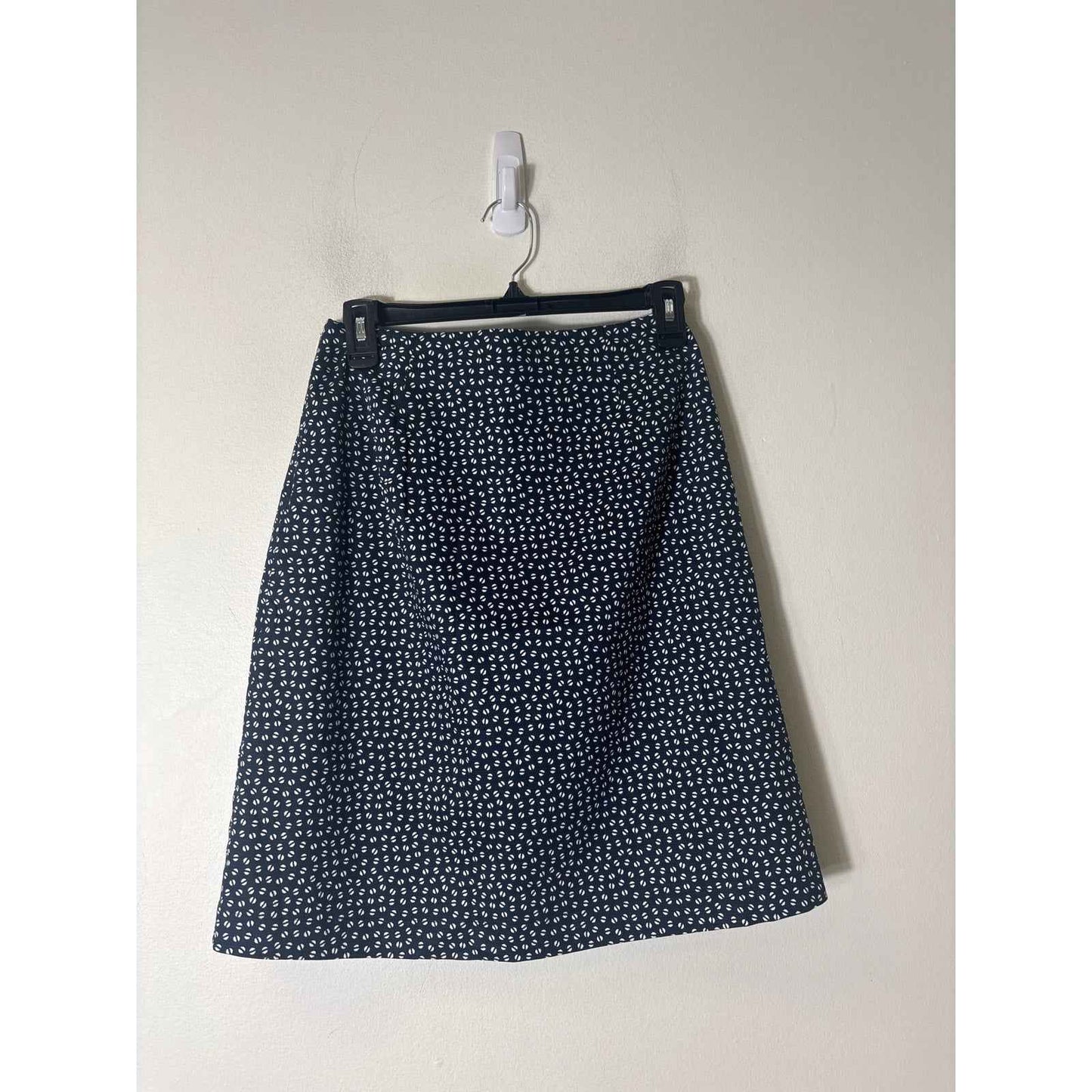 Rosso35 Blue and Navy Front Pleat Skirt Sz 40 (4)