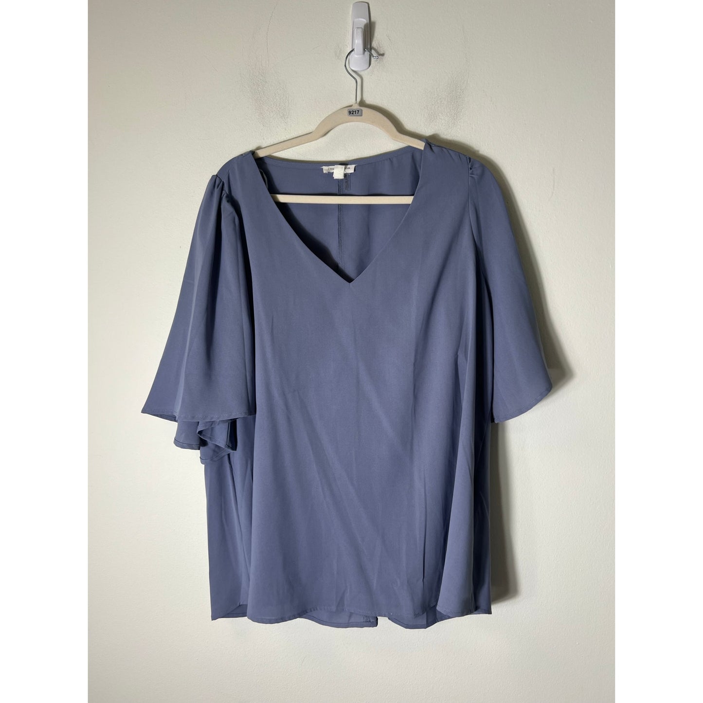 Chicsoul Lavendar Short Sleeve Flowy Shirt Sz XL