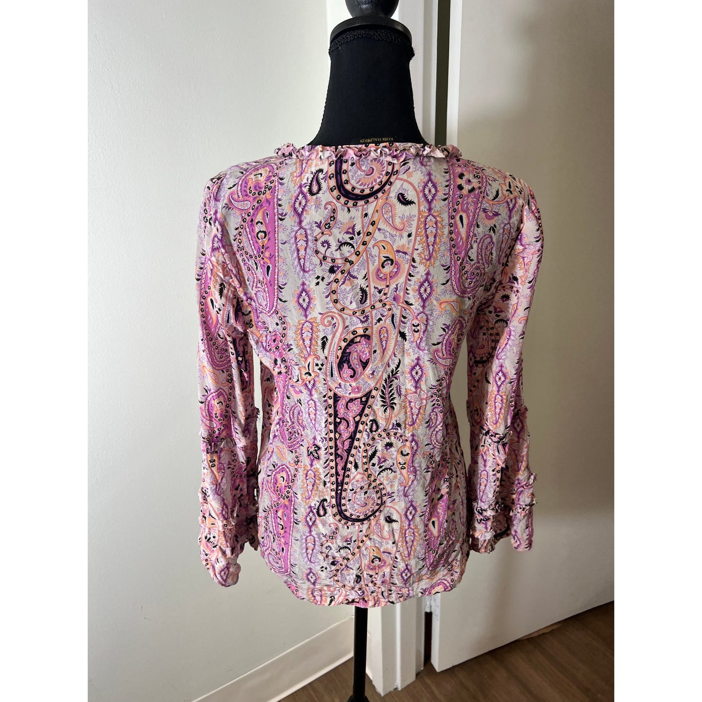 Kobi Halperin Paisly Print Blouse Sz S