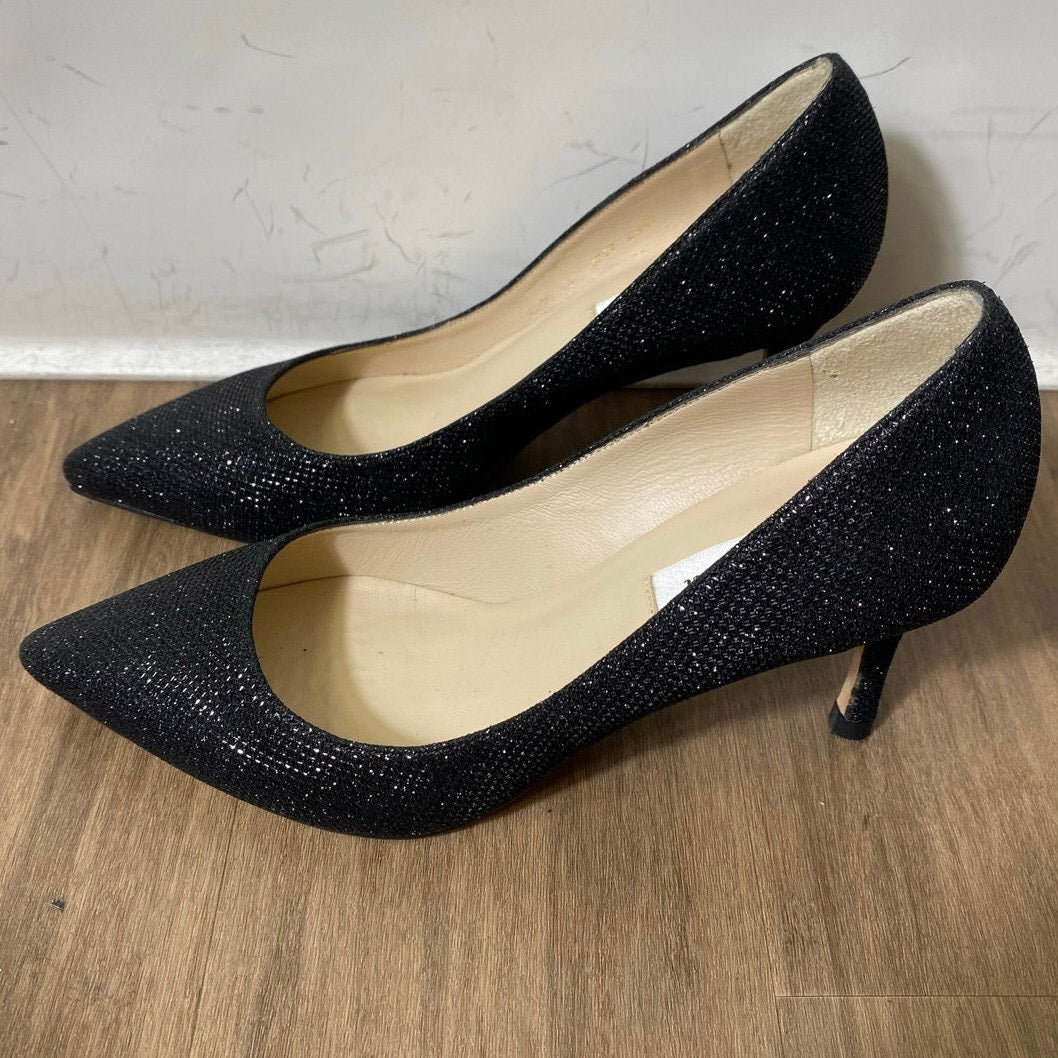 L.K. Bennett Black Shimmery Pumps Sz 36 (5.5)