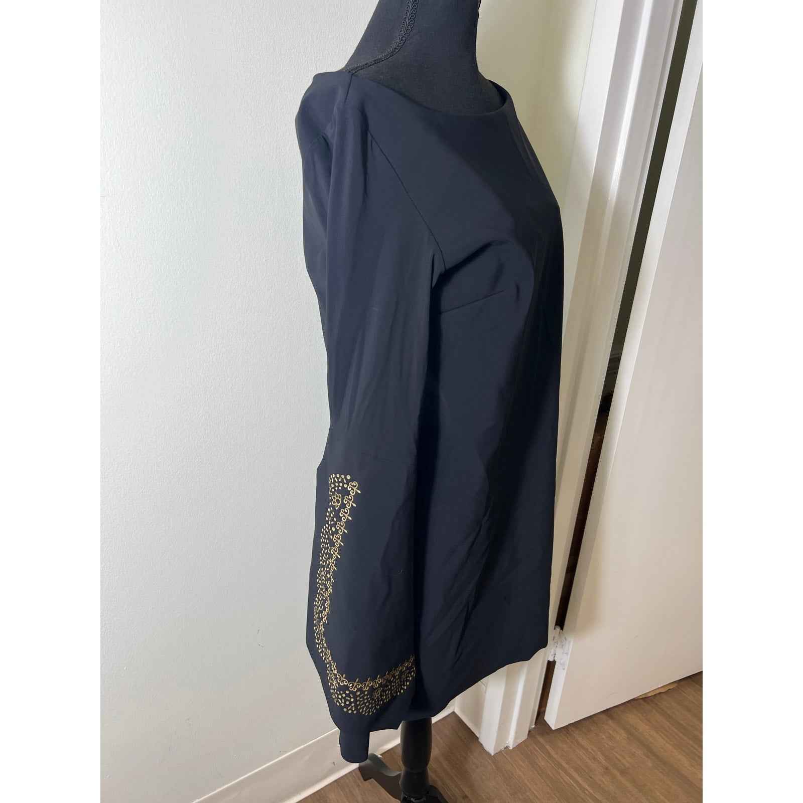 Chiara Boni Black Long Sleeve Mini Dress Sz