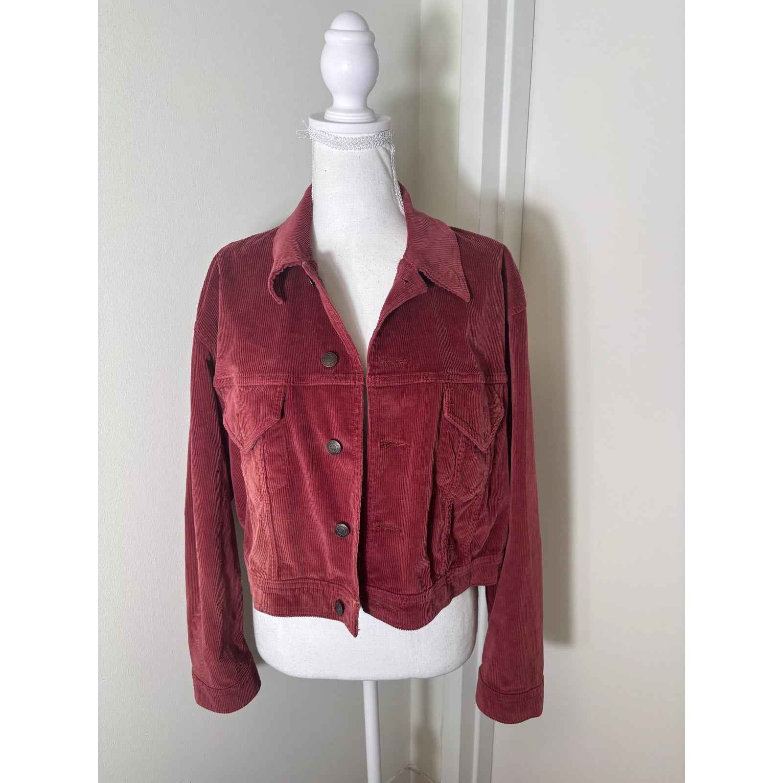 Sunday Best Rust Marla Cord Jacket Sz M