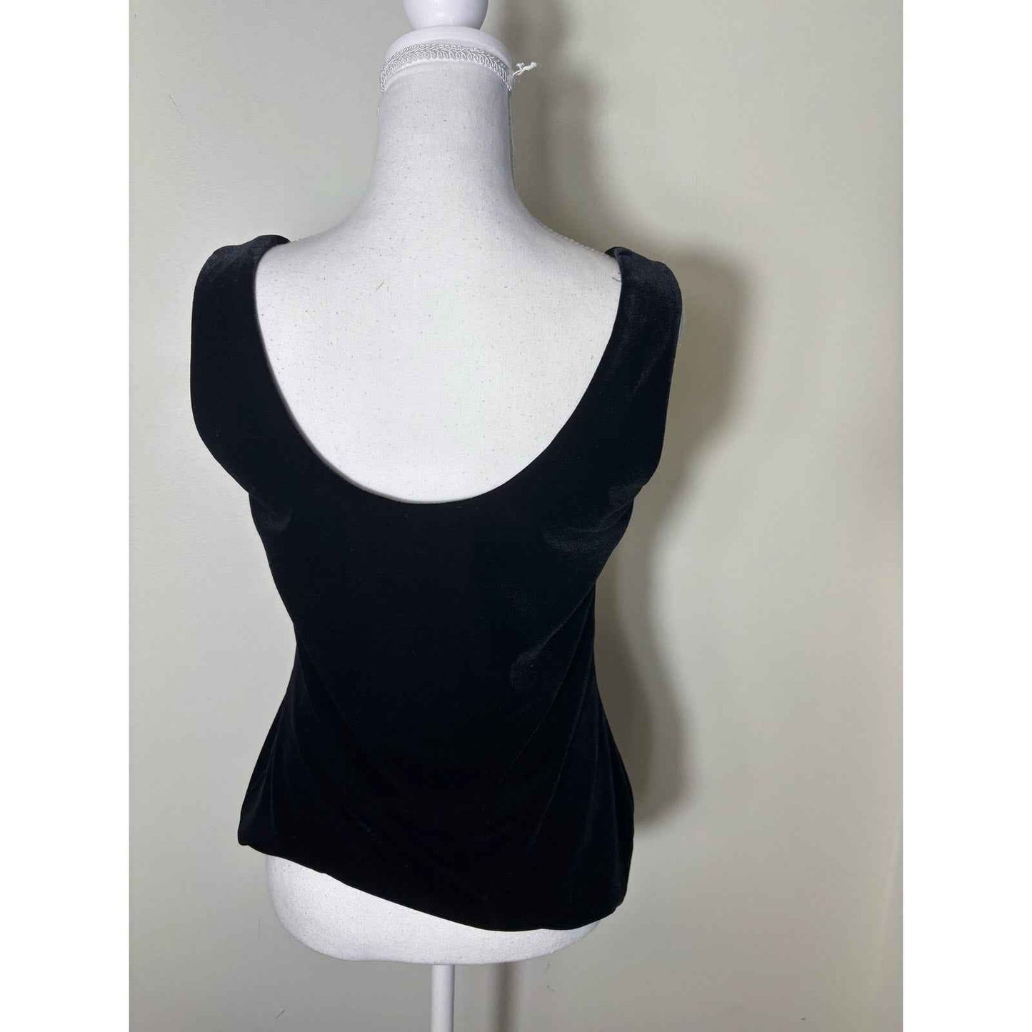 En Francais Black Velour Shell and Pants Set Sz S