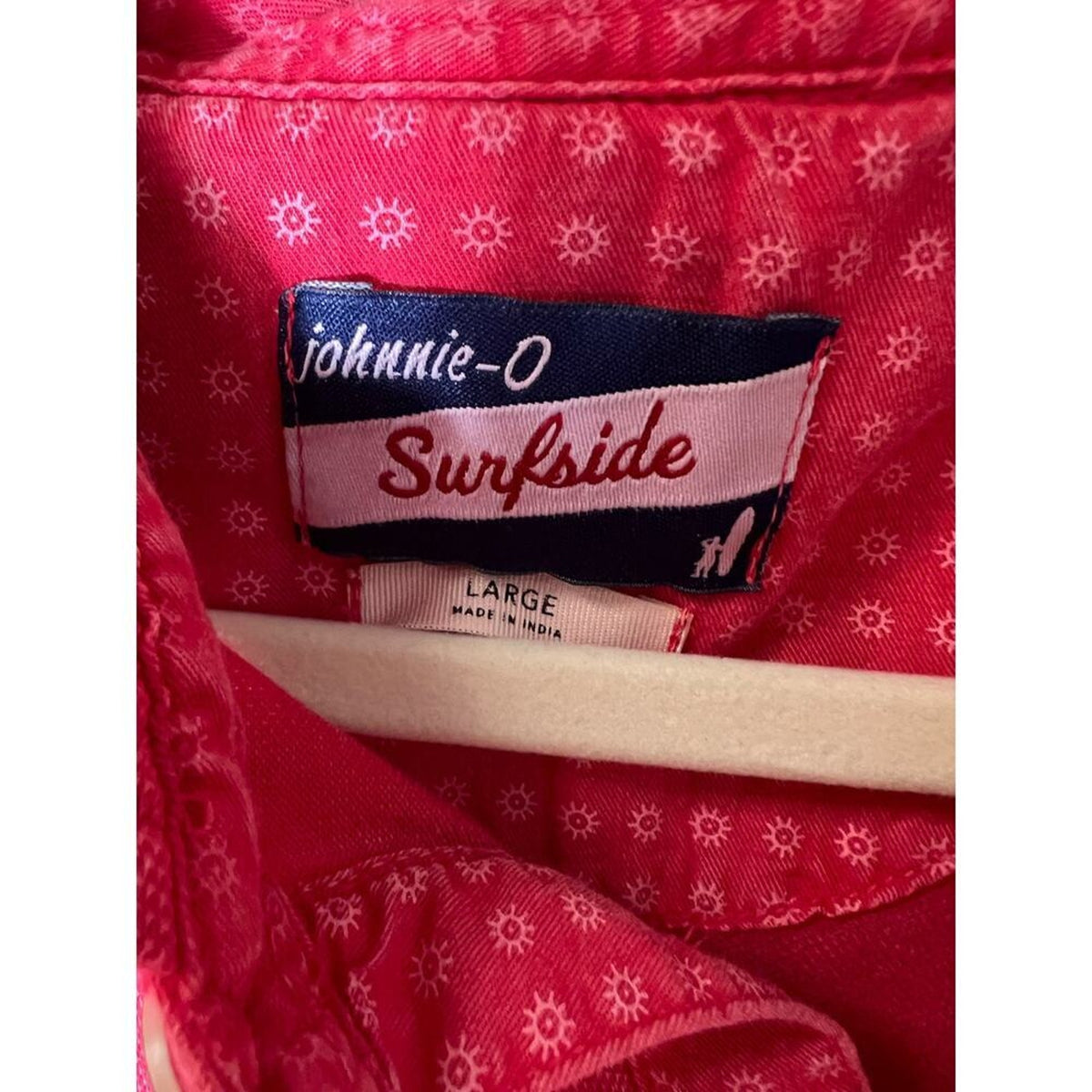 Johnny O Surfside Raspberry Polo Shirt Mens Large