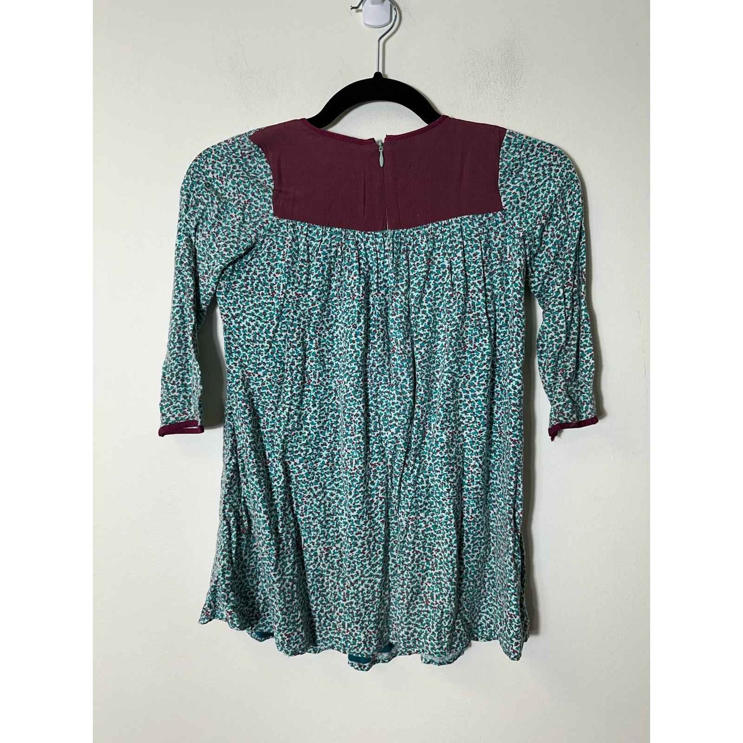 Girls ilovegorgeous Green Floral Knit Dress SZ 6-7