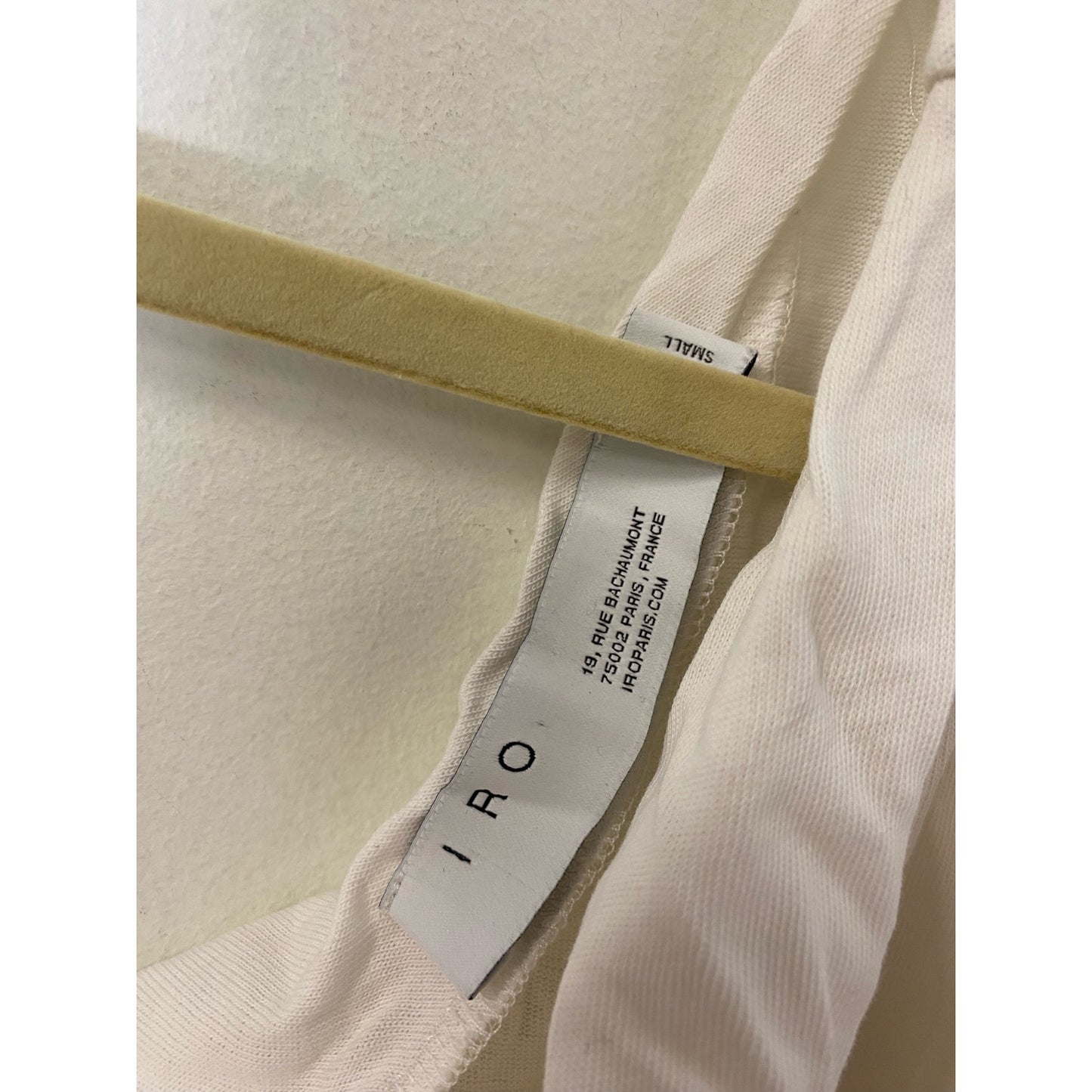 IRO White One Shoulder Mini Dress Sz S