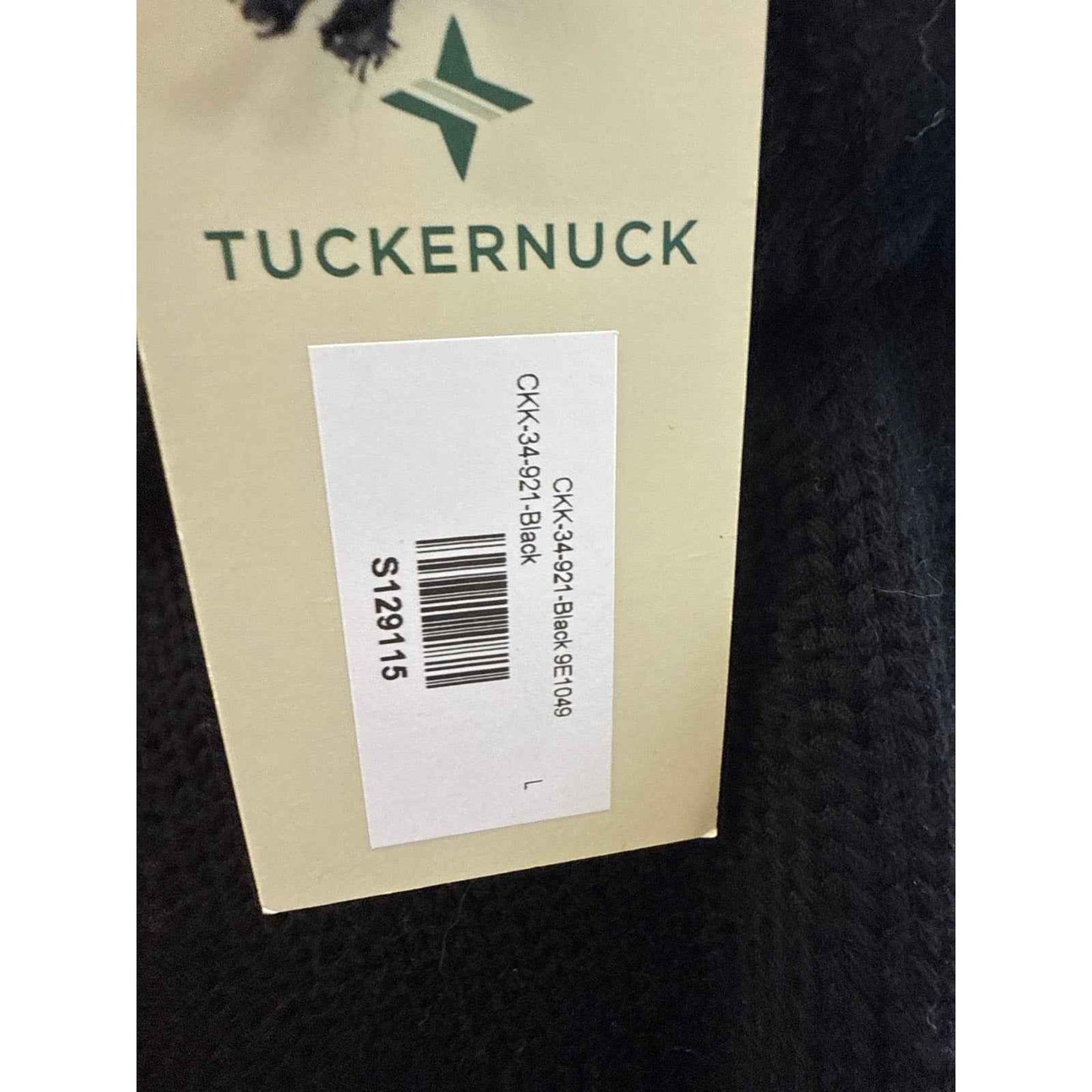 NWT Tuckernuck Black Long Sleeve Mock Neck Knit Sweater Sz L