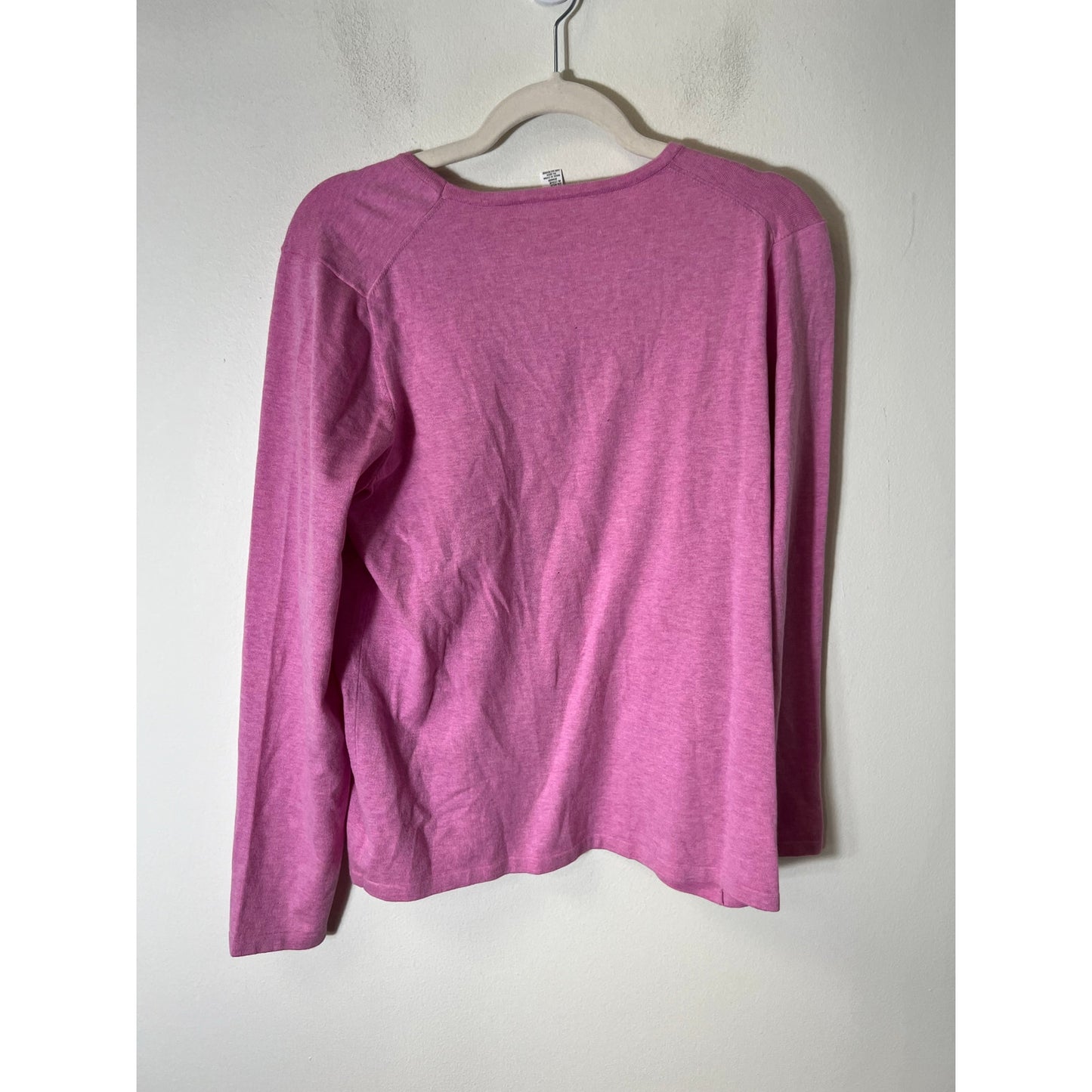 Belford Pink Knit Long Sleeve Top Sz XL