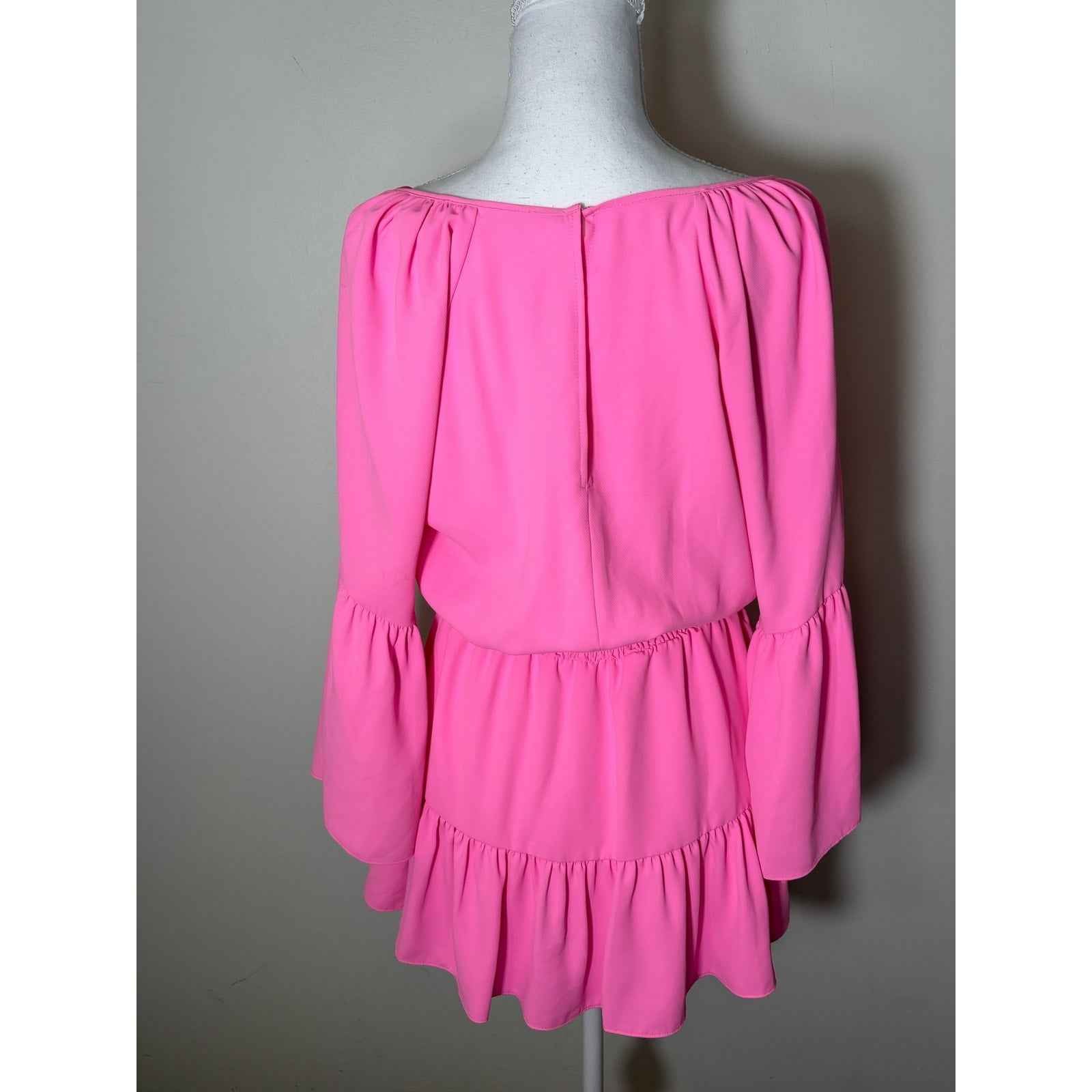 Amanda Upchard Bright Pink Mini Dress Sz XS
