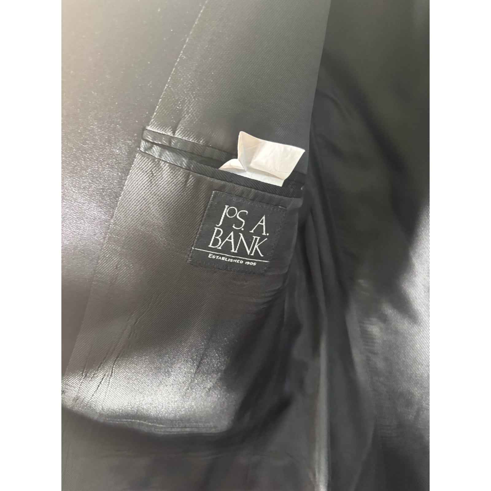 Jos A Bank Mens Tuxedo Jacket Sz 44 and Pants Sz 42x36