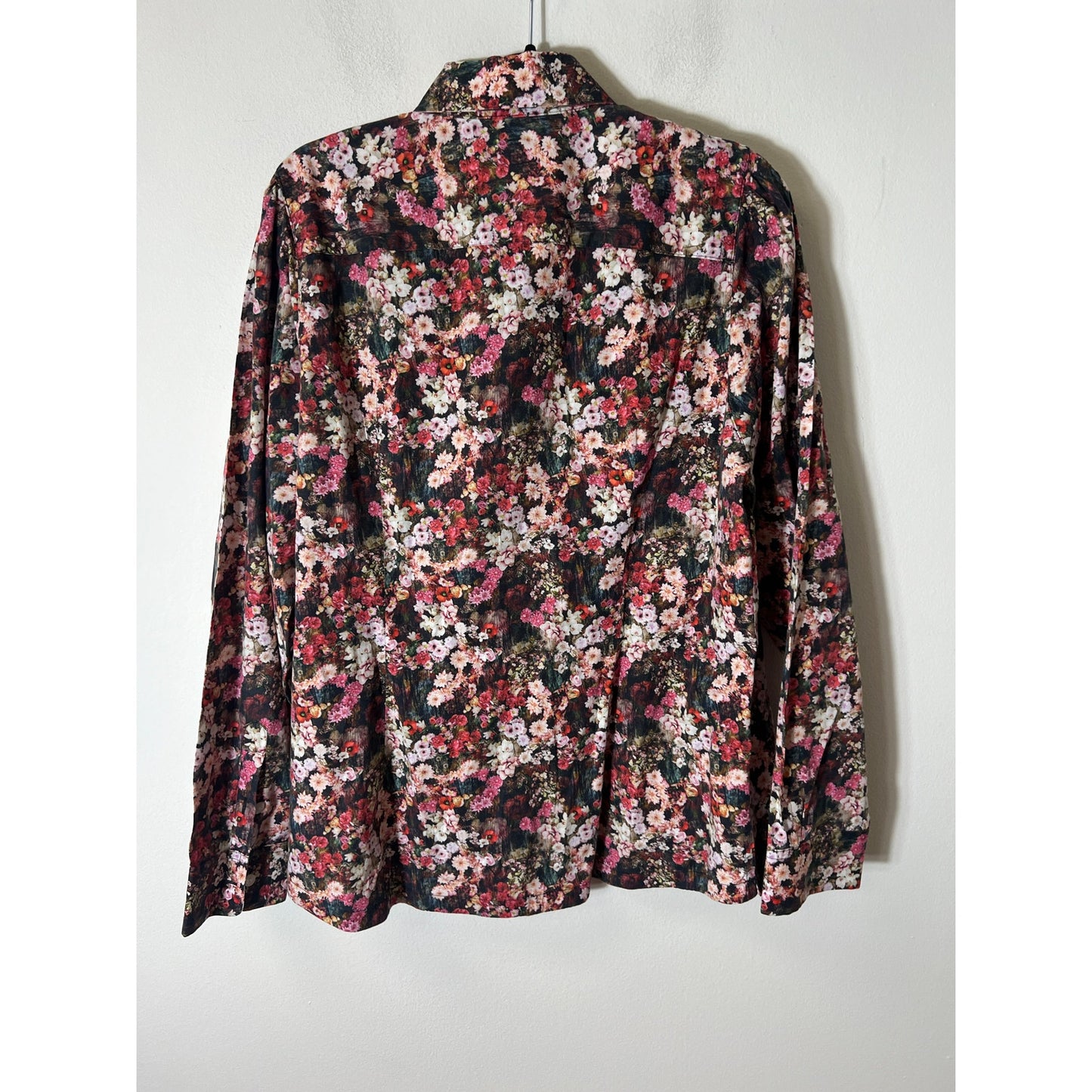 We. You and Me Floral Print Long Sleeve Button Up Shirt Sz XL