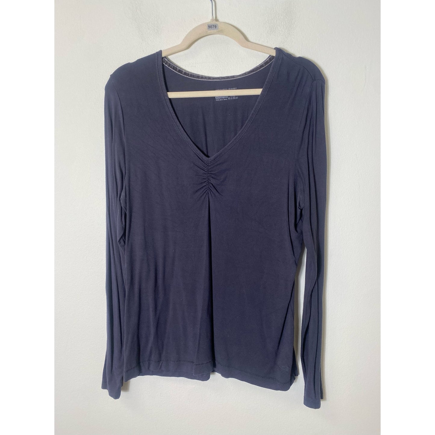 Horny Toad Black Long Sleeved Modal Tee Shirt Sz L