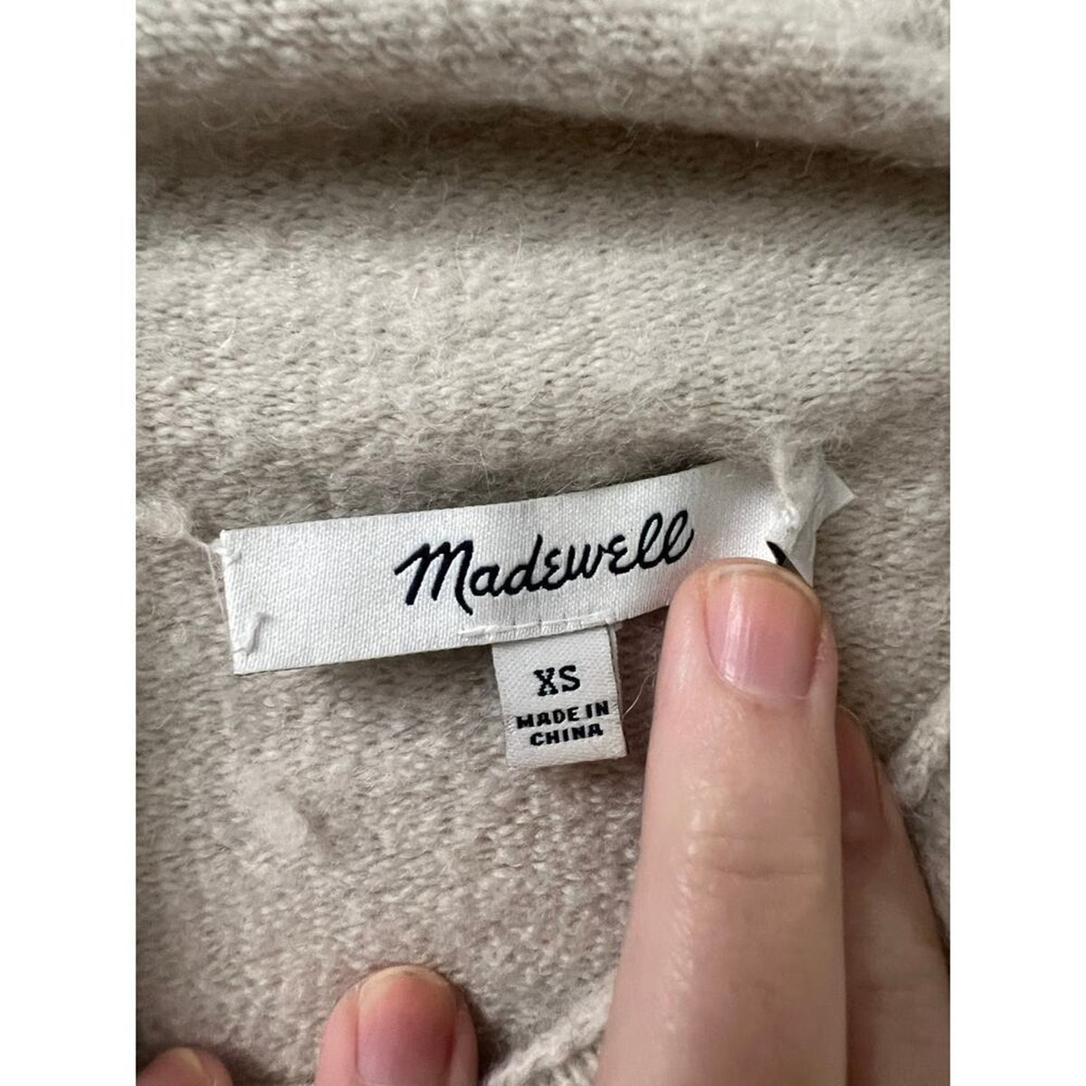 Madewell Light Gray Sweater Size XS