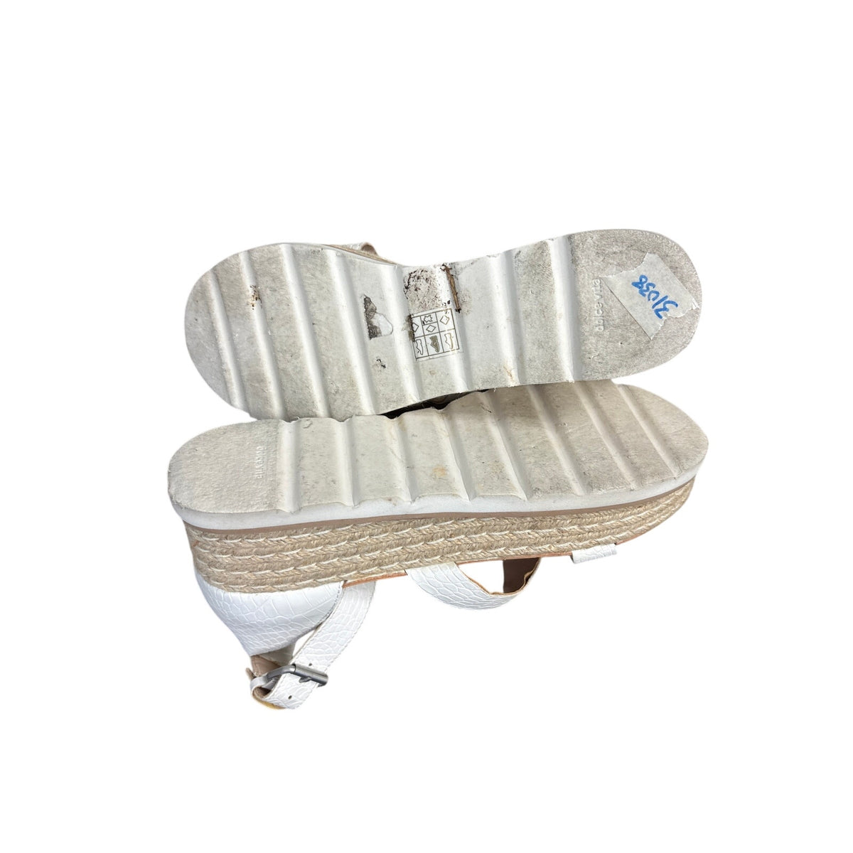 Dolce Vita White Liza Strappy Wedges Sz 10