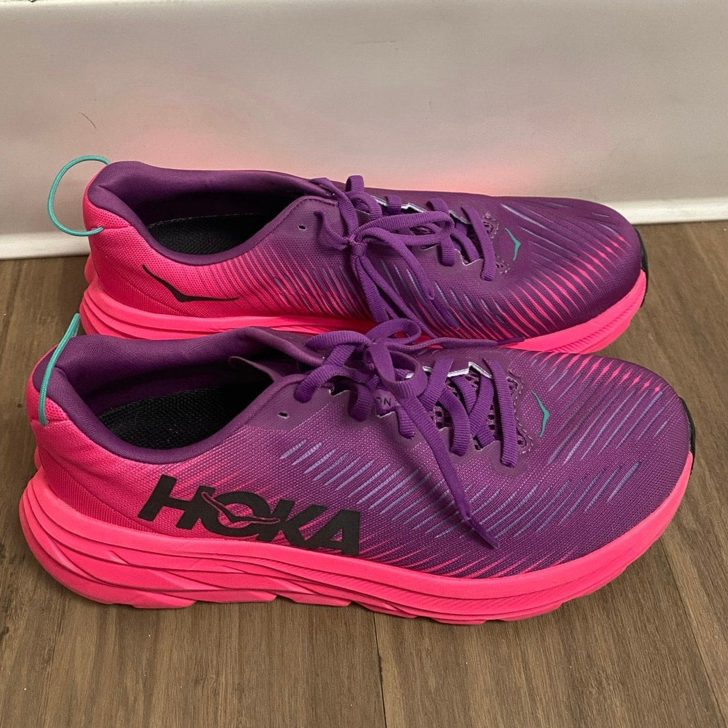 Hoka Purple Neon Pink Running Shoe Sz 7.5