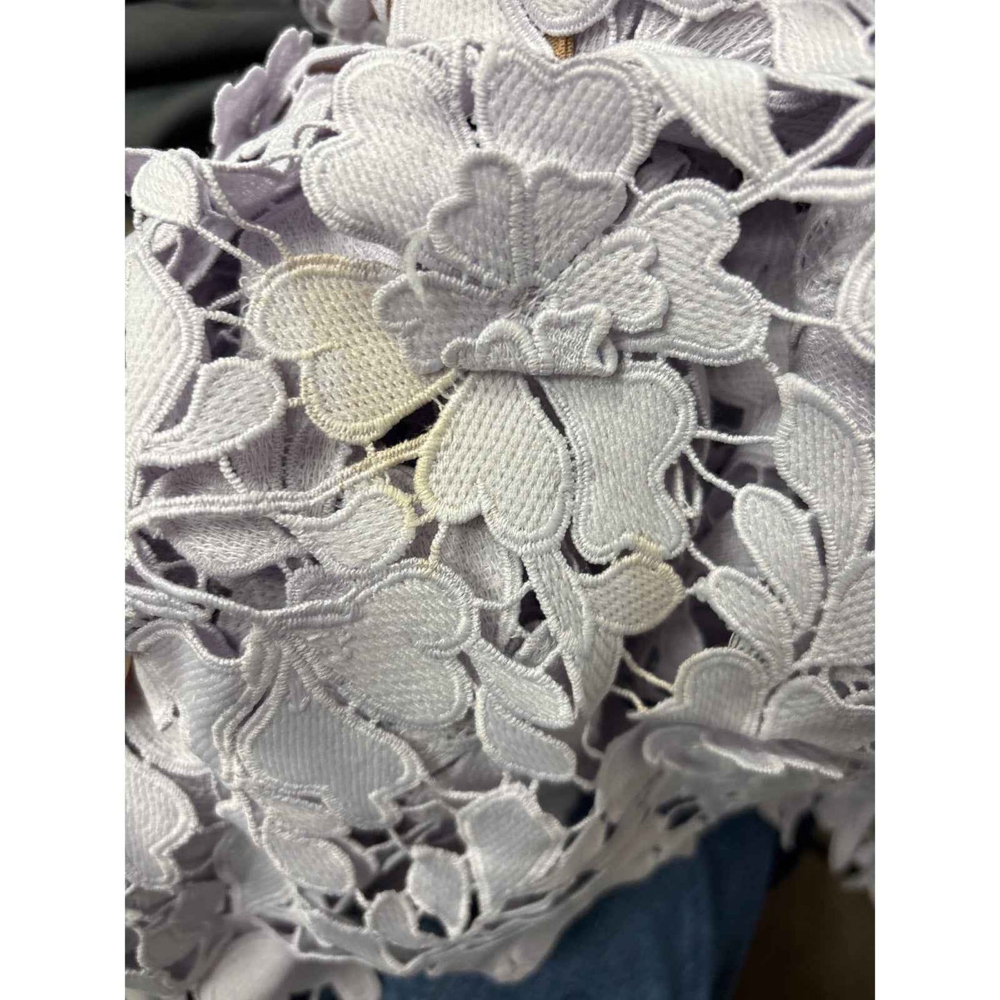 Self-Portrait Lavender Lace Overlay Sleeveless Special Occasion Midi Dress Sz 10