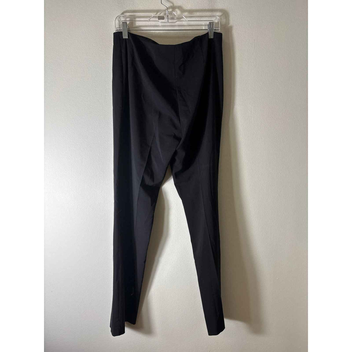Peace of Cloth Black Flat Zip Front Slacks Sz 10