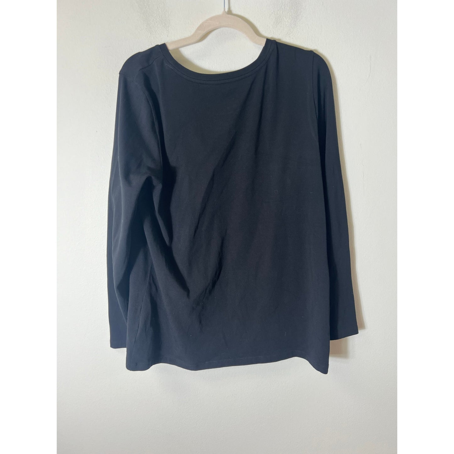 ELI Black Long Sleeve Top Sz XL