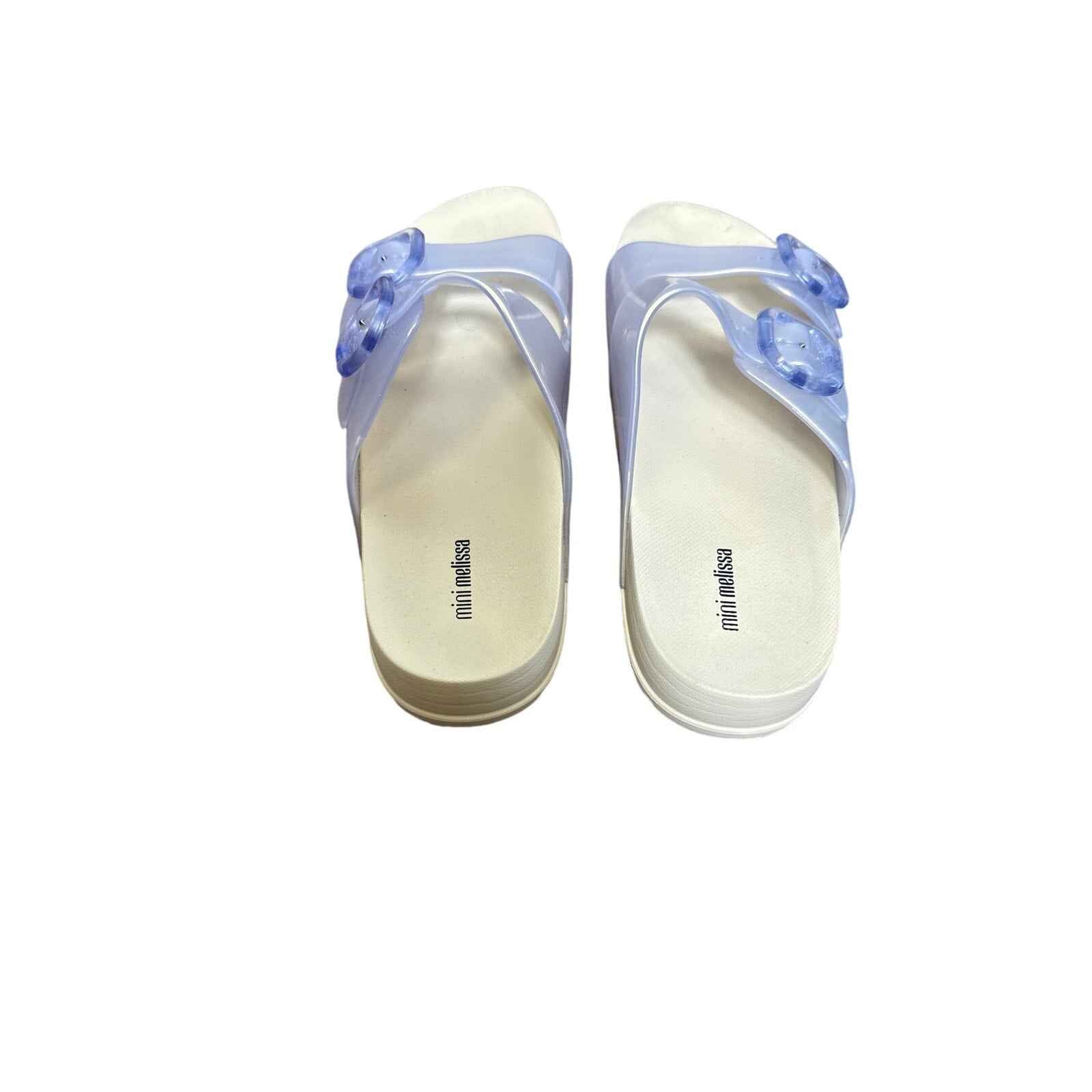 Mini Melissa Girls Iredescent Jelly Sandals Sz 4