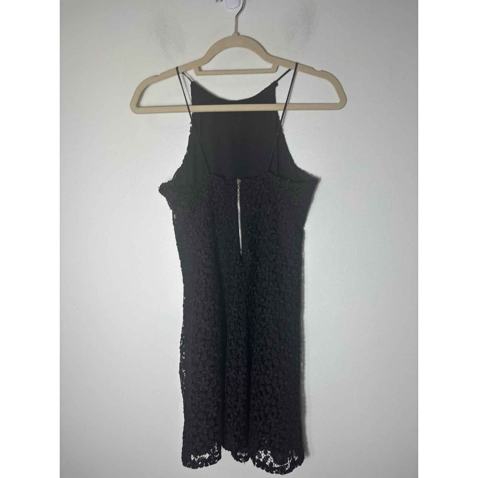 Zara Black Half Black Mini Dress Sz XS
