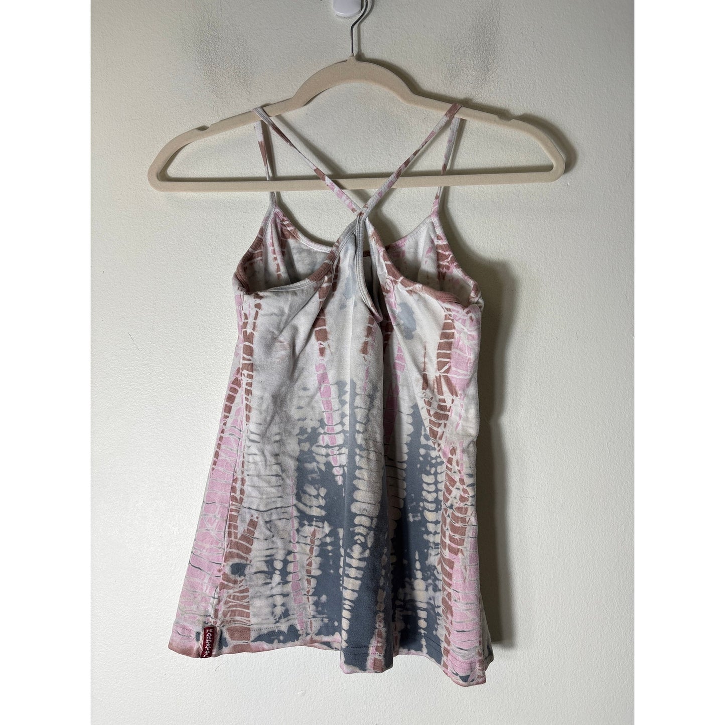 Hard Tail Gray and Pink Tie Dye Tank Sz L