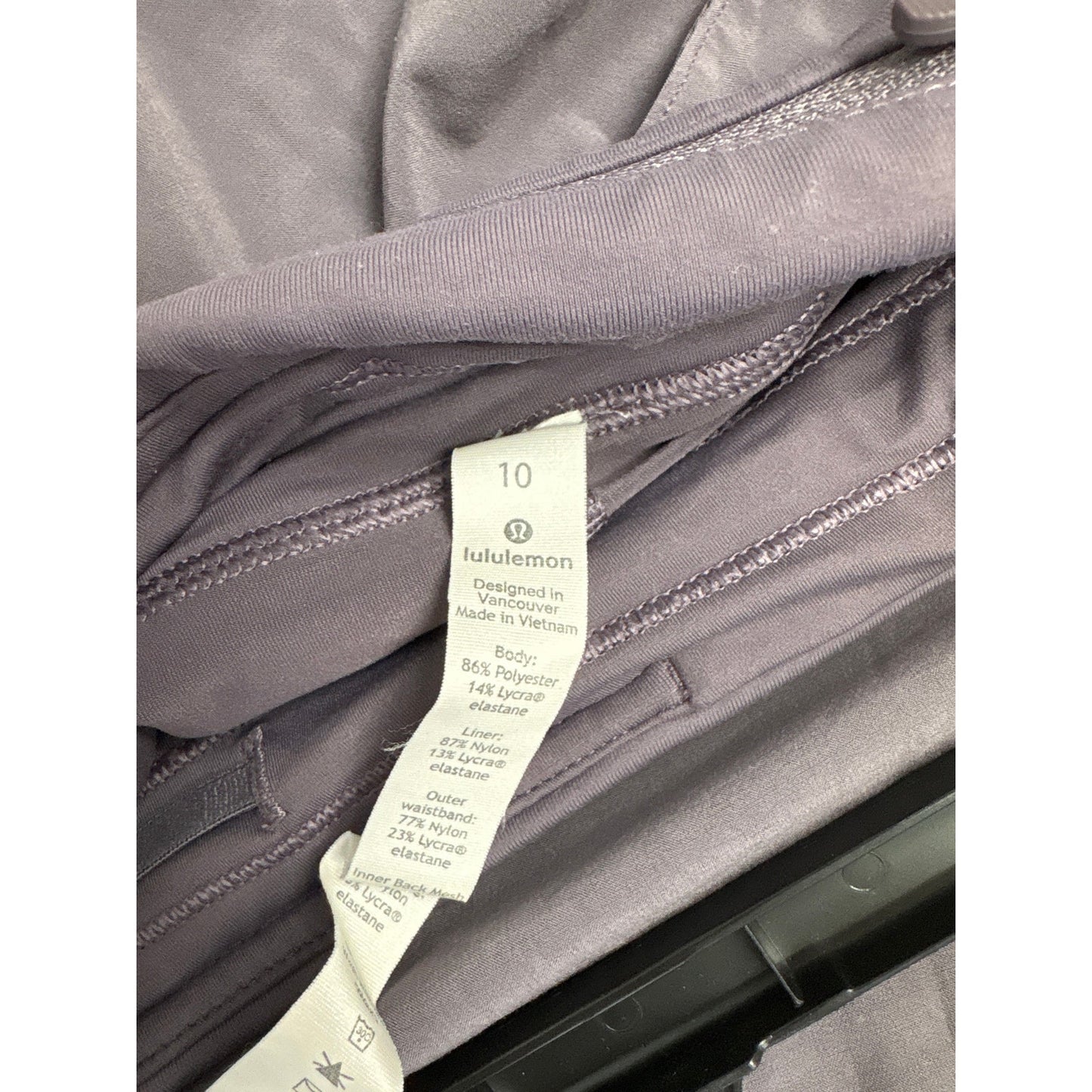 Lululemon Dusty Purple Pleated Athletic Skirt Sz 10